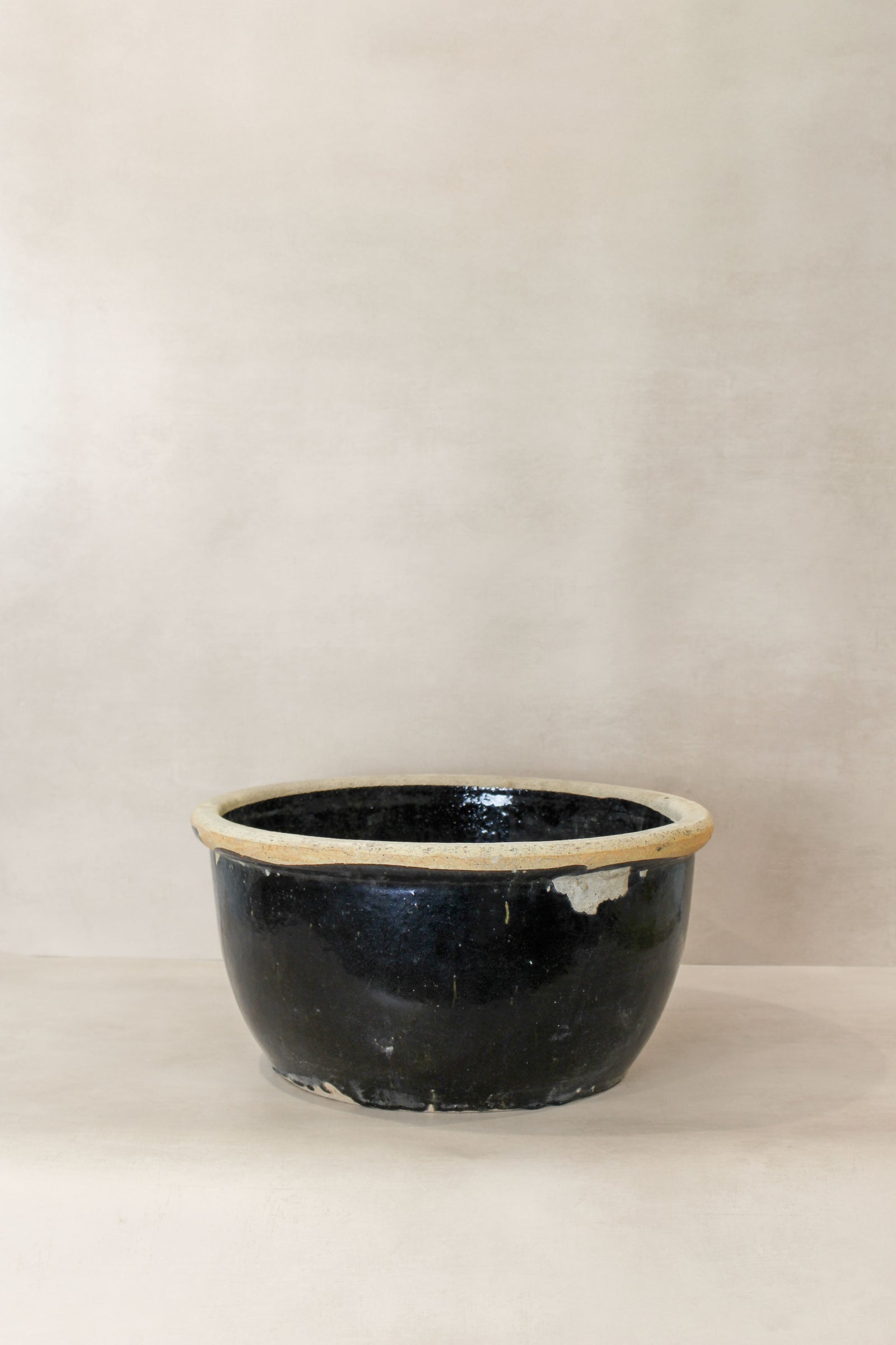 Wabi Sabi Antique Dark Glazed Terracotta Bowl - ODB 01