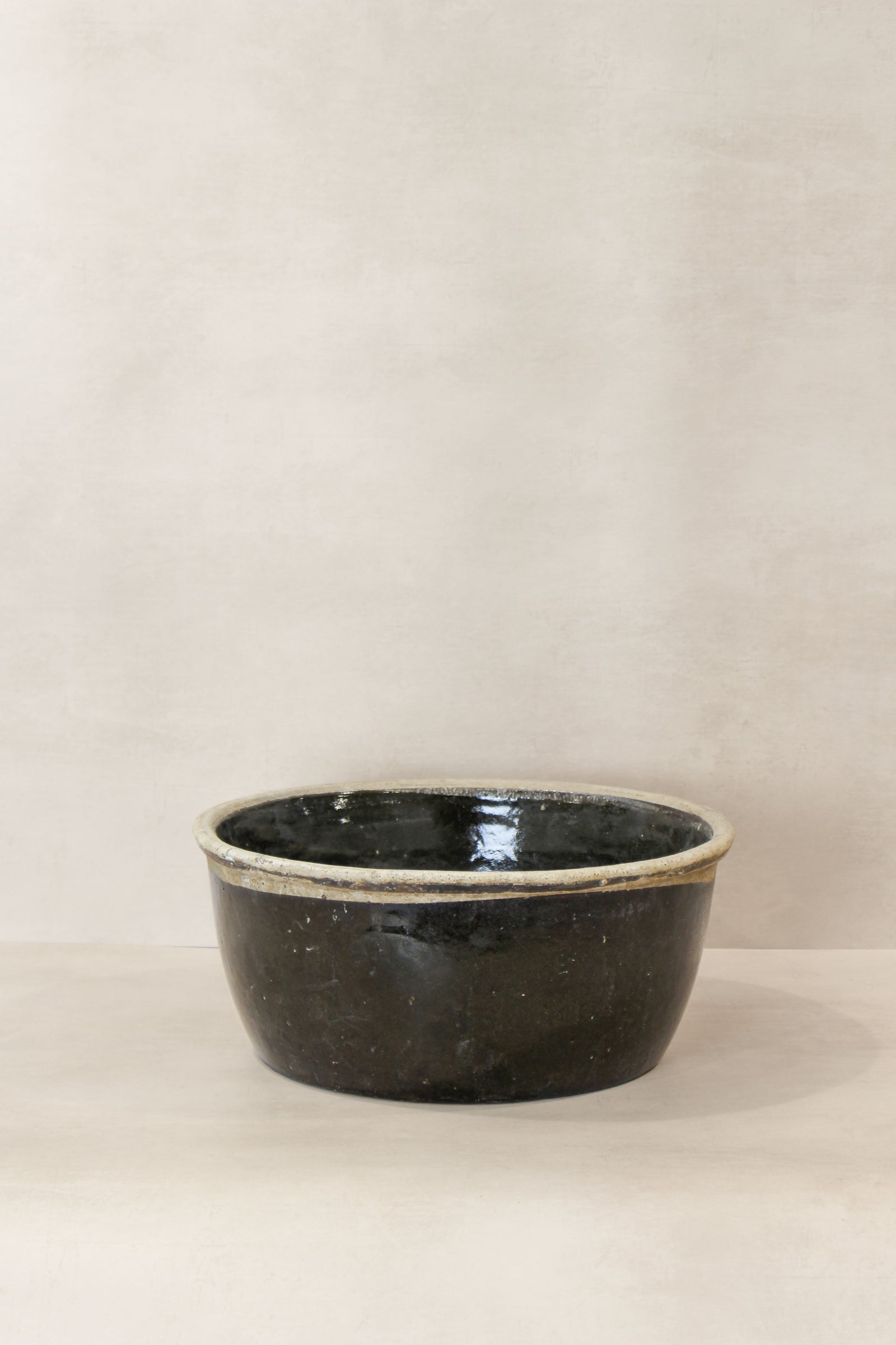 Wabi Sabi Antique Dark Glazed Terracotta Bowl - ODB 02