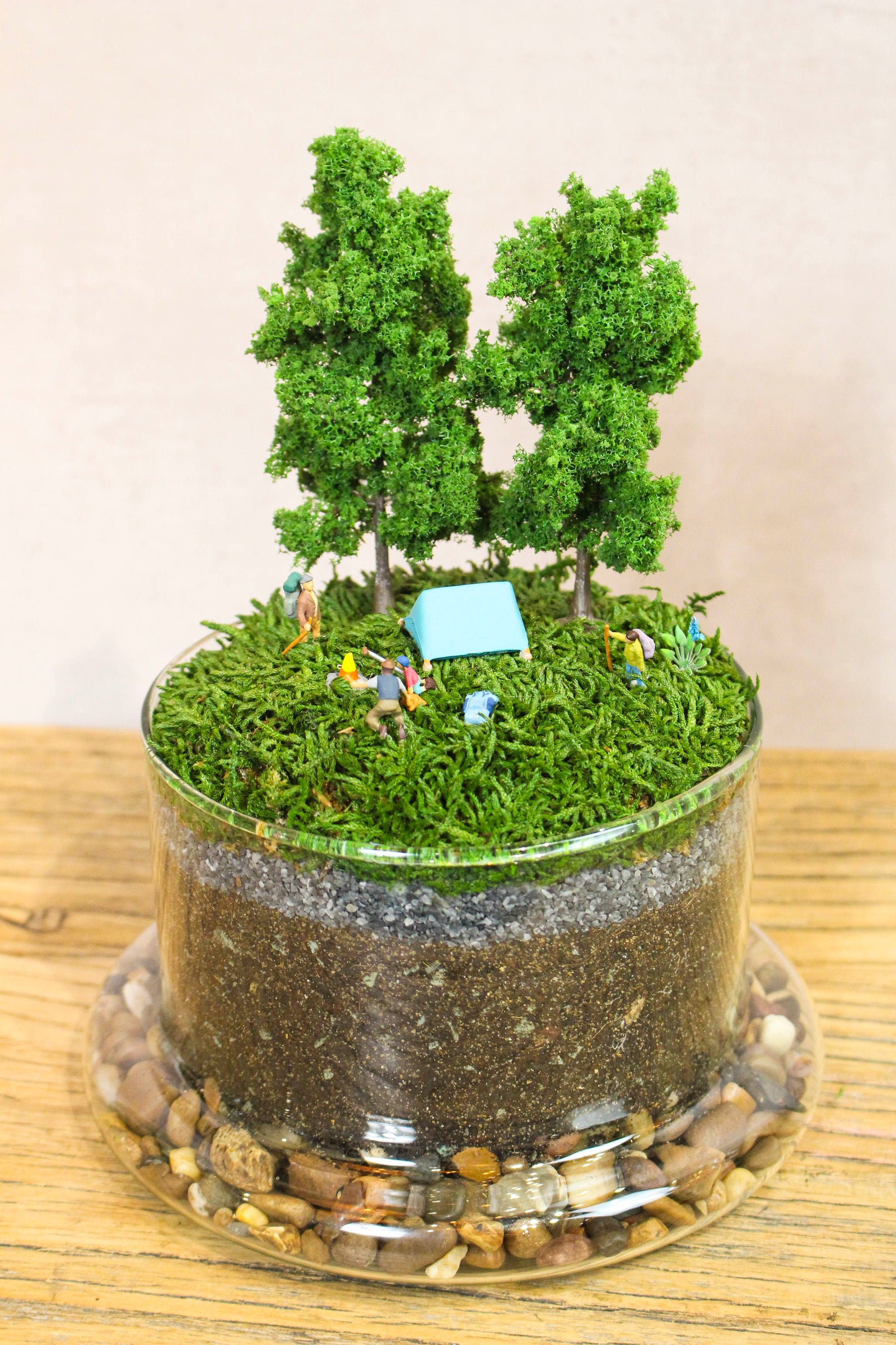Tall Terrarium Scene (Camping)
