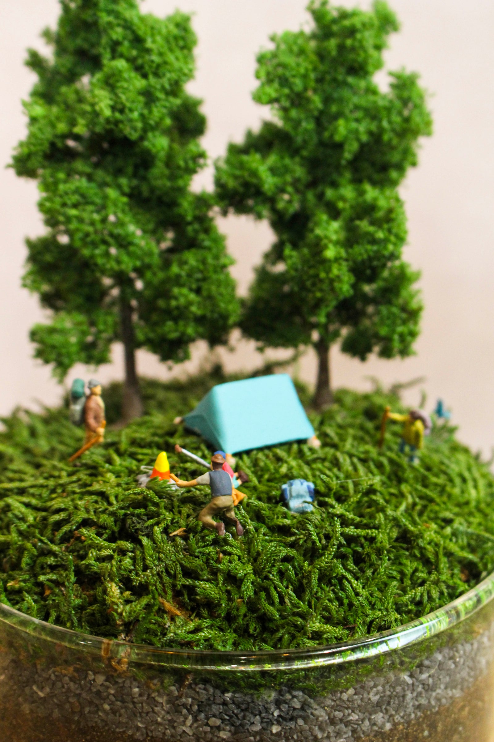 Tall Terrarium Scene (Camping)