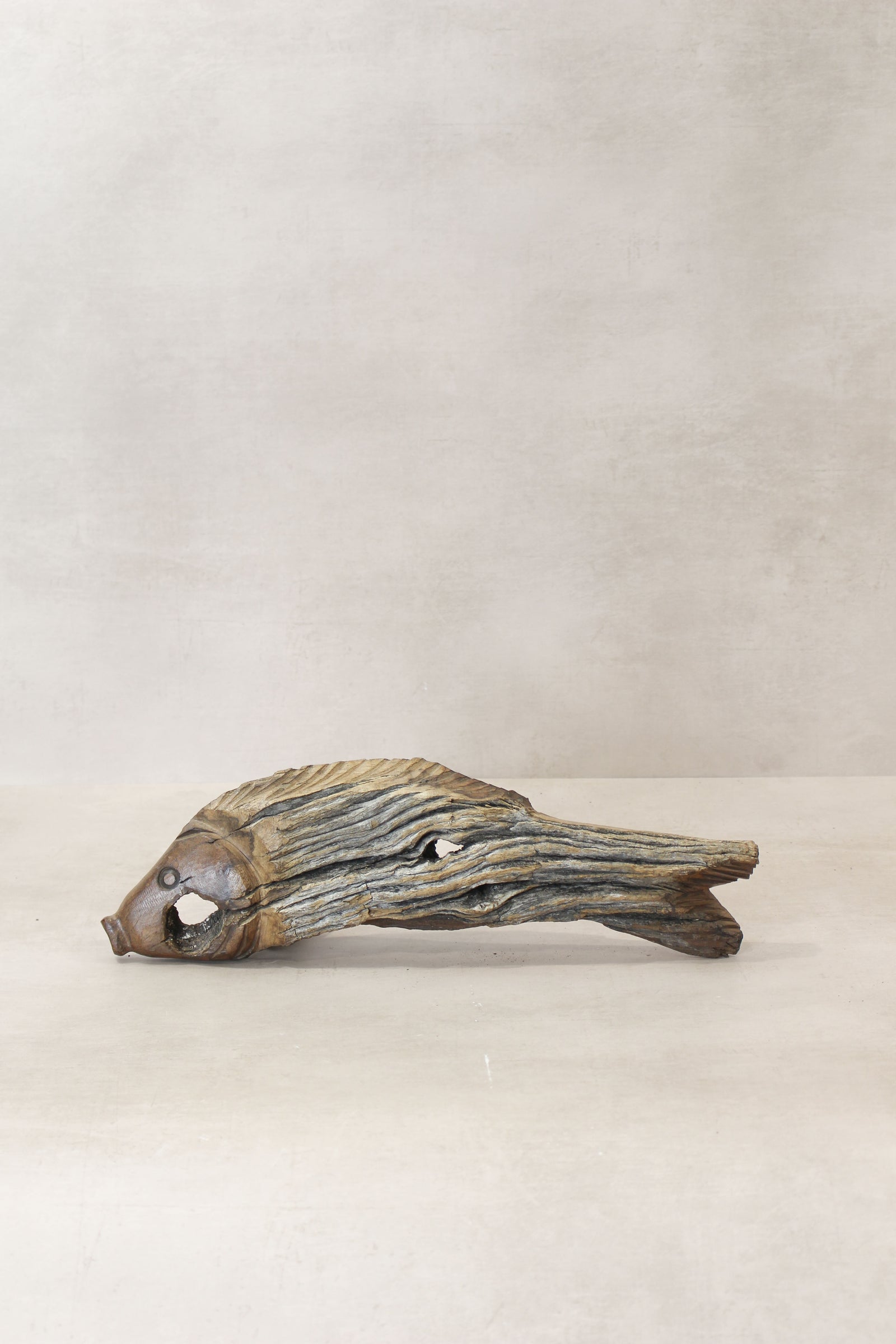 Driftwood Hand Carved Fish - (13.4)