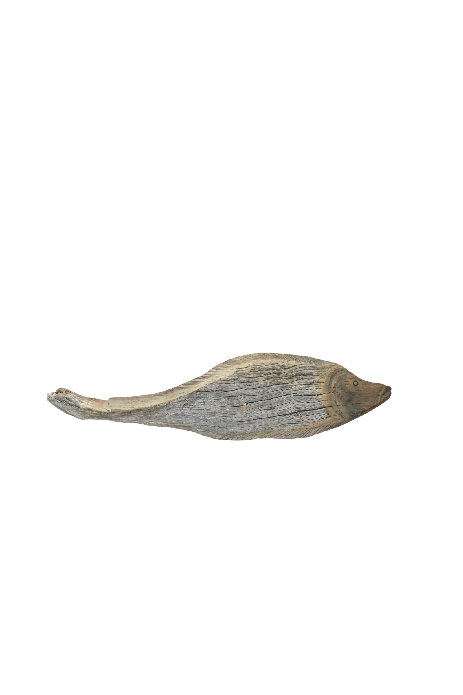 Driftwood Hand Carved Fish - (15.4)