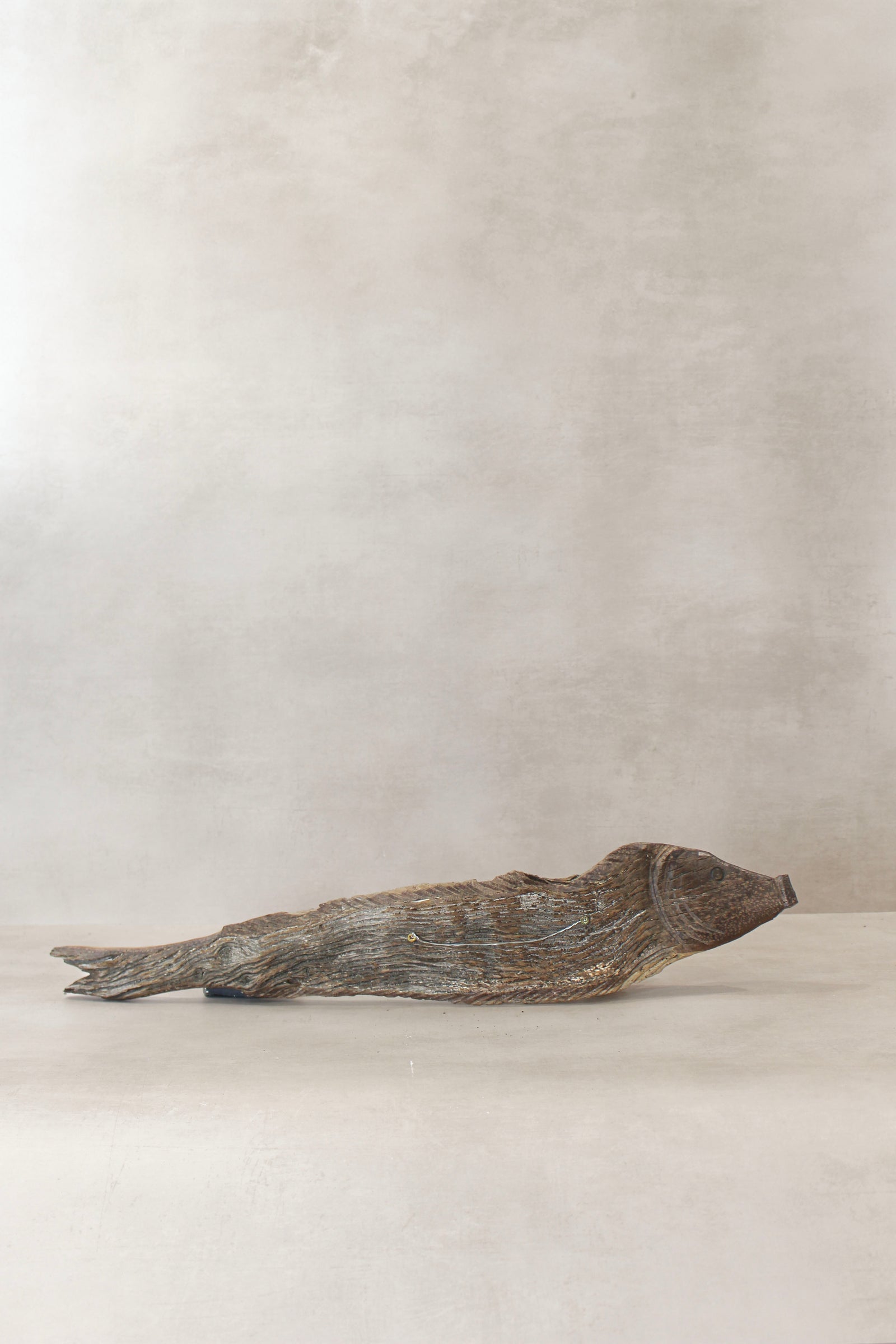 Driftwood Hand Carved Fish - (14.1)