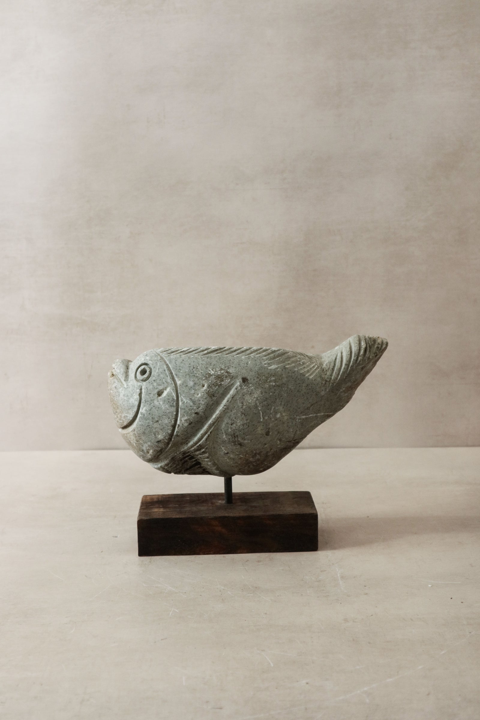 Stone Fish Sculpture - Zimbabwe - 31.2