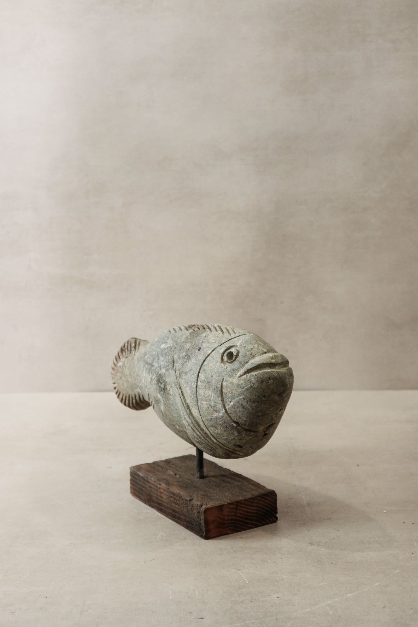Stone Fish Sculpture - Zimbabwe - 32.1