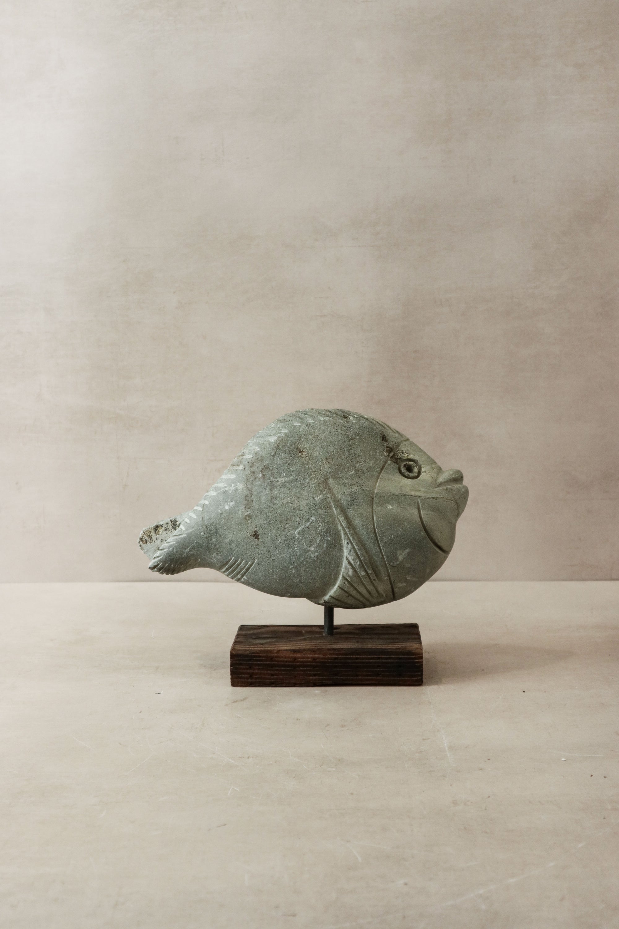 Stone Fish Sculpture - Zimbabwe - 31.3