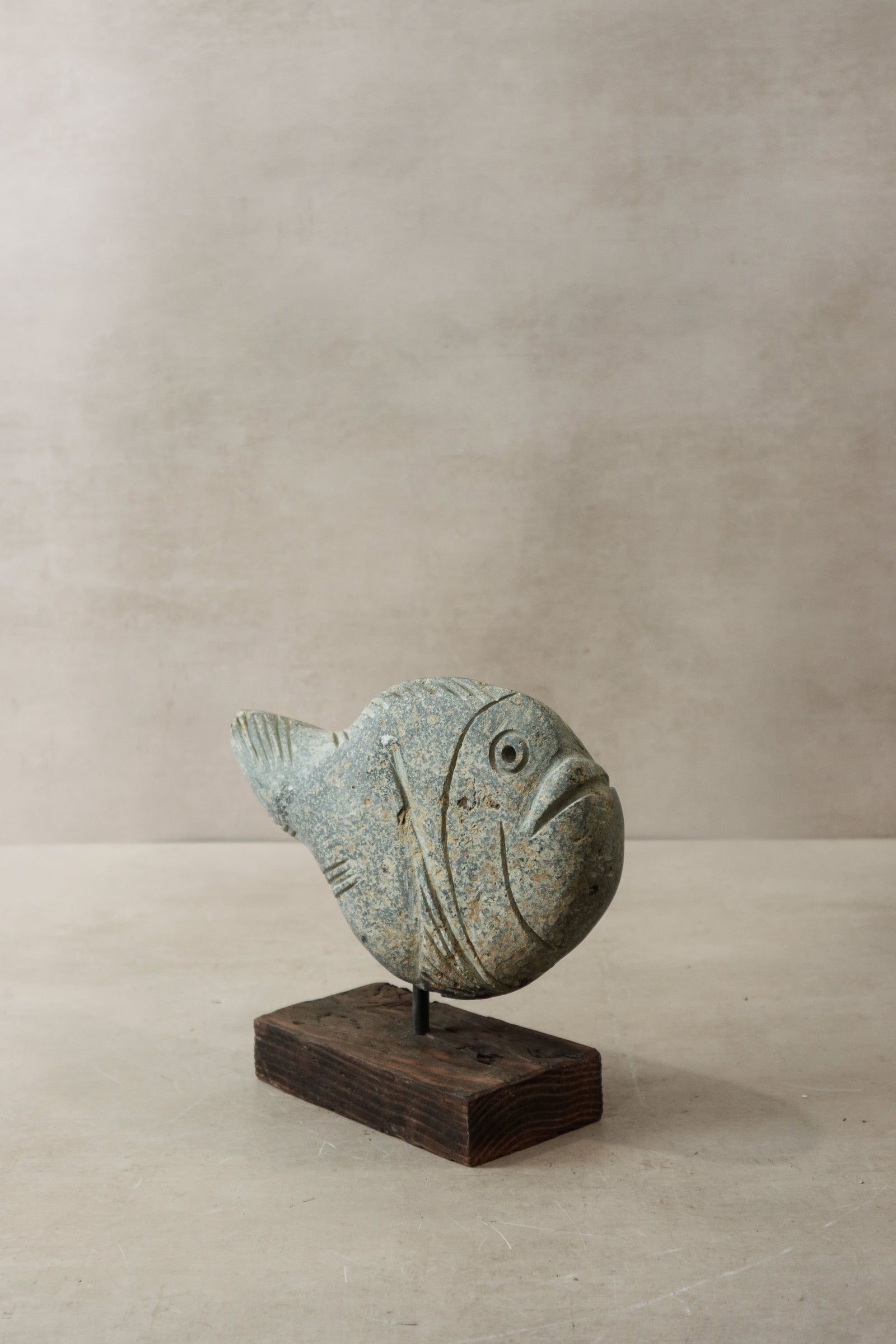 Stone Fish Sculpture - Zimbabwe - 30.2