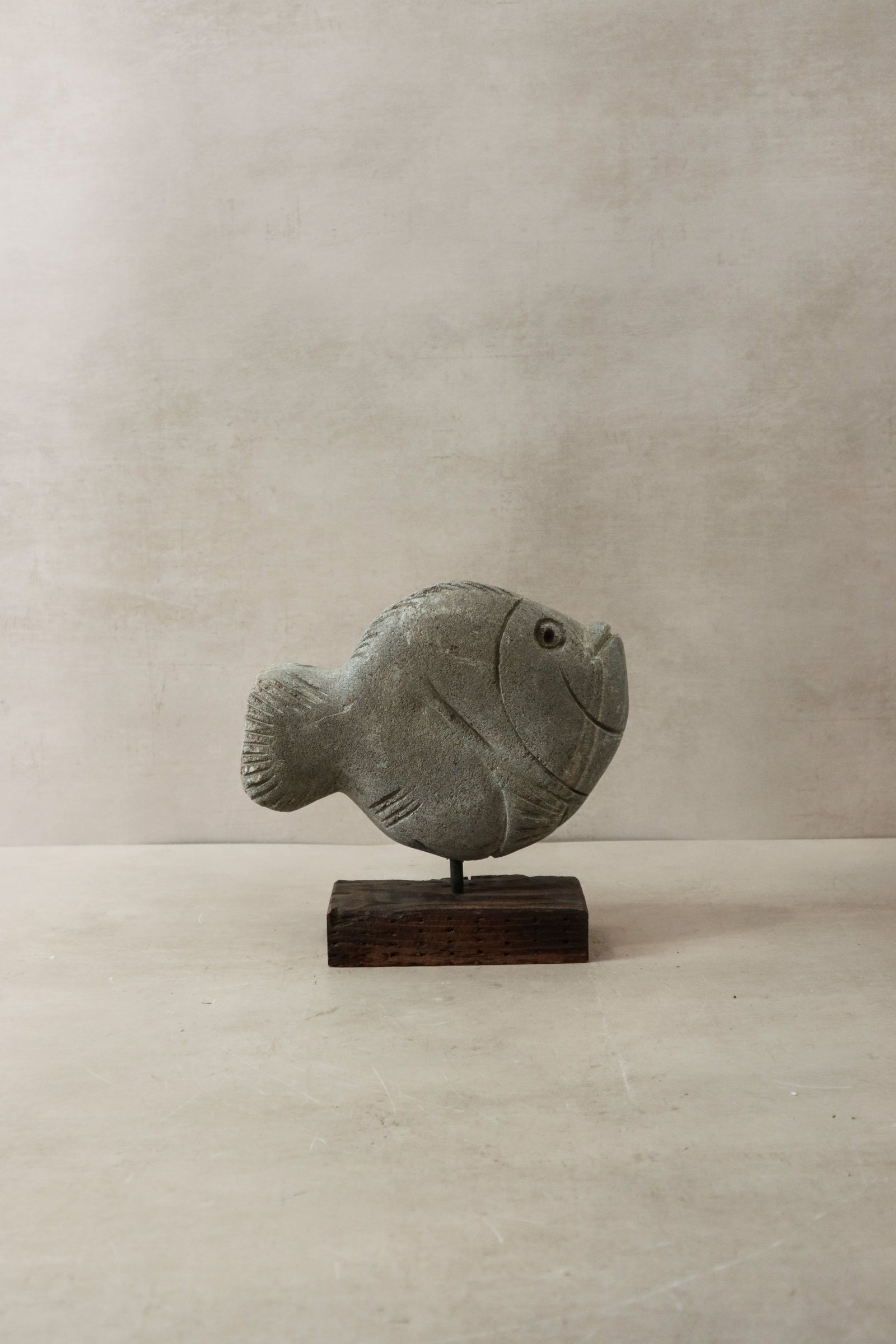 Stone Fish Sculpture - Zimbabwe - 31.6