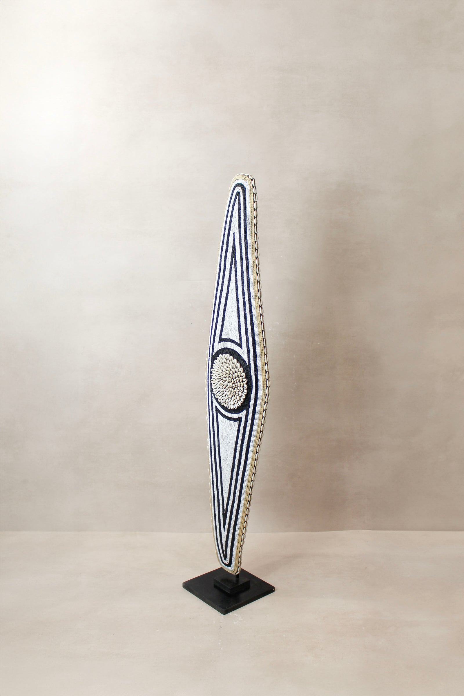 Cameroon Beaded Shield - Large Oblong - BC01