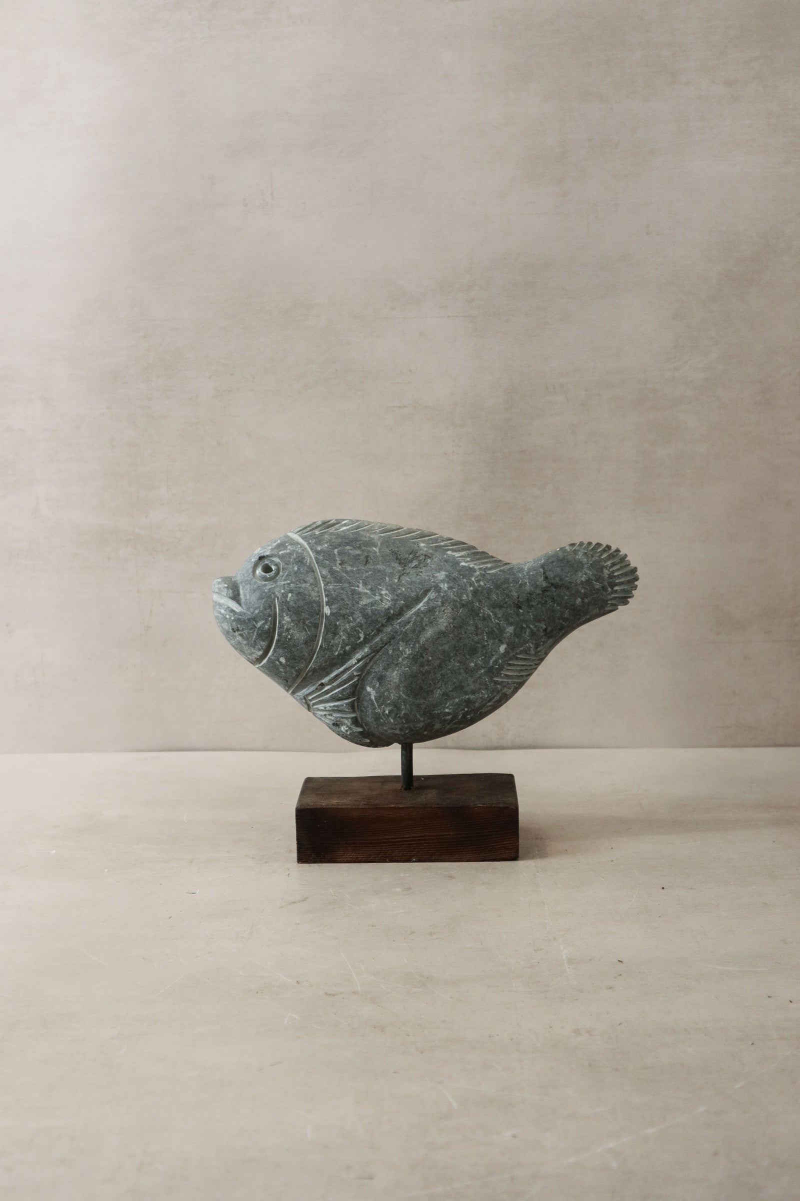Stone Fish Sculpture - Zimbabwe - 30.4