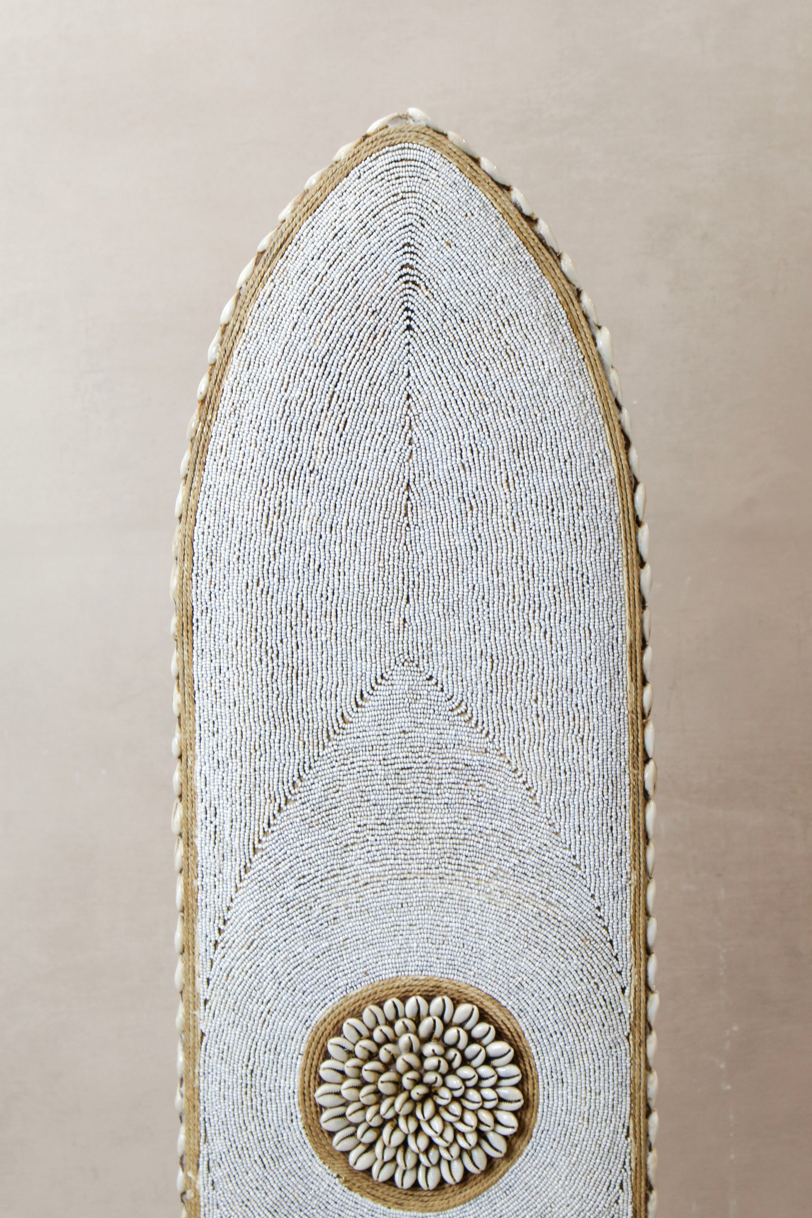 Cameroon Beaded Shield - Large Oblong - BC02