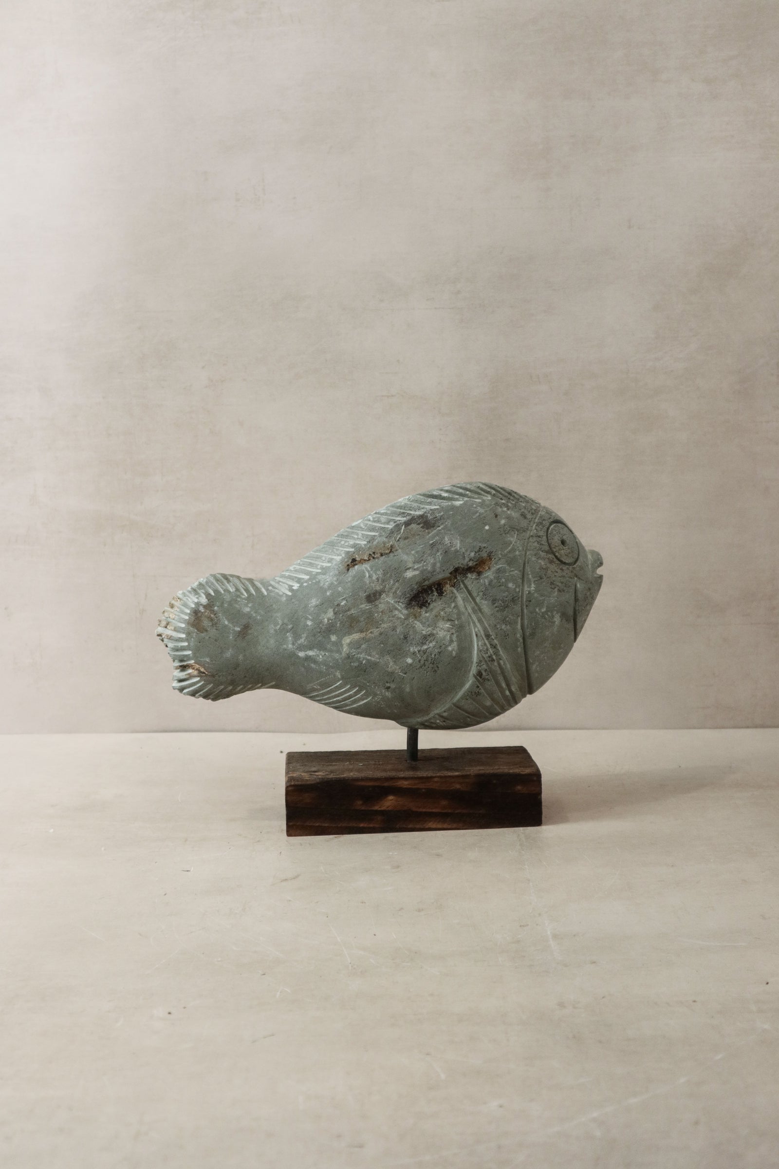 Stone Fish Sculpture - Zimbabwe - 33.2