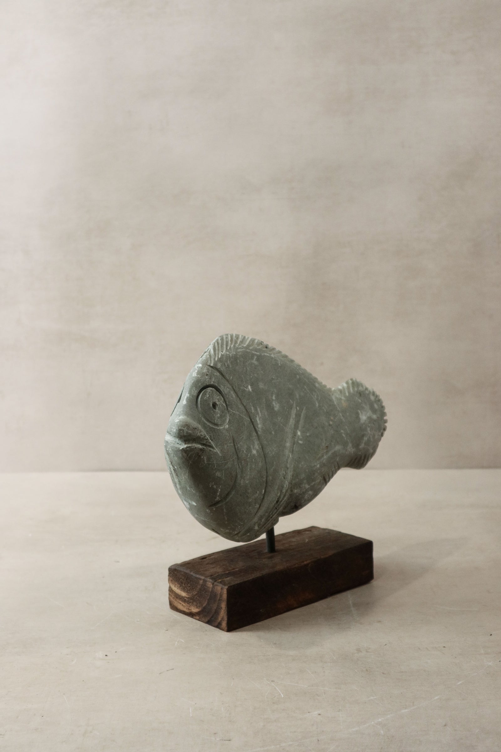 Stone Fish Sculpture - Zimbabwe - 33.2