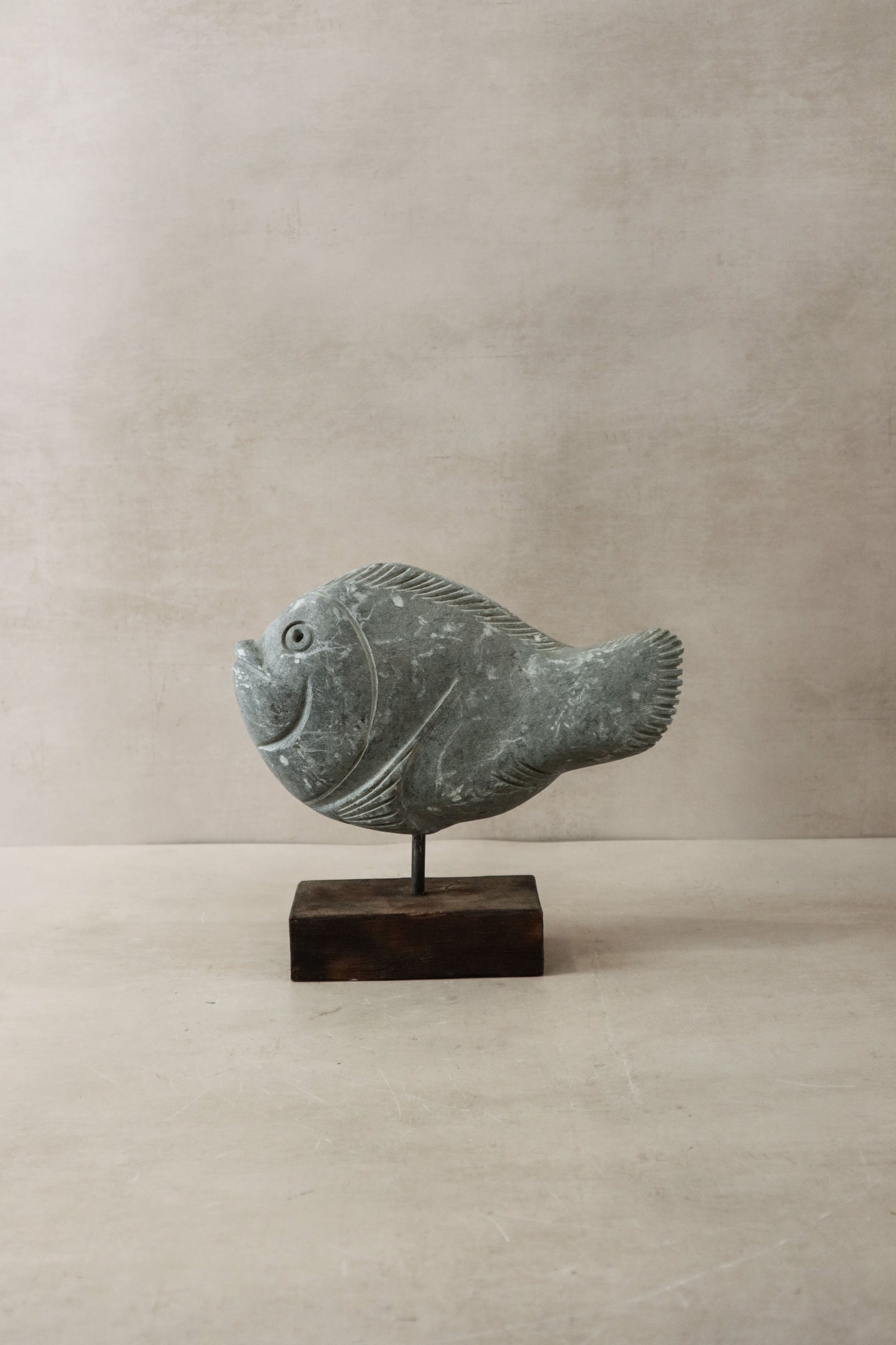 Stone Fish Sculpture - Zimbabwe - 30.9