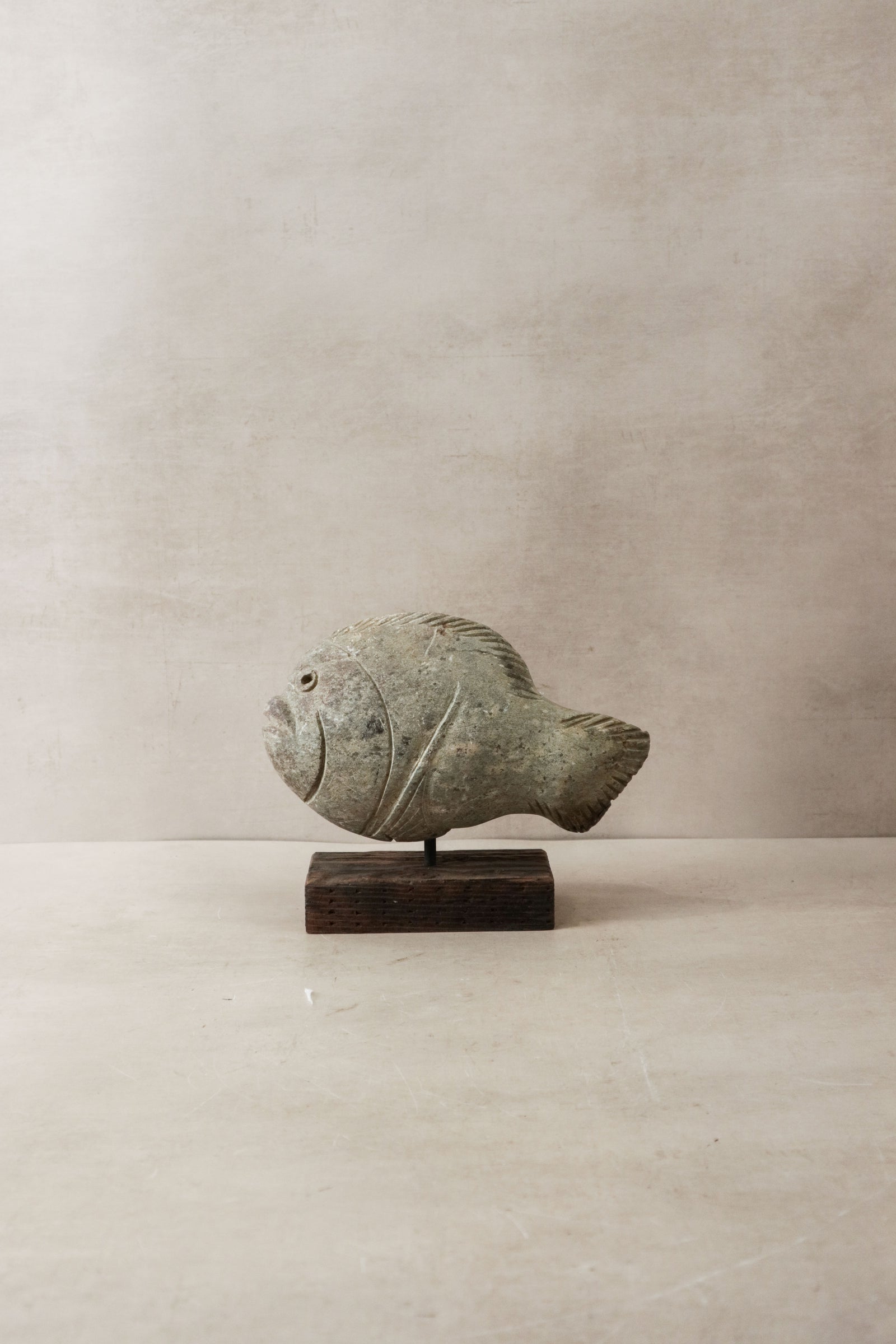 Stone Fish Sculpture - Zimbabwe - 30.7