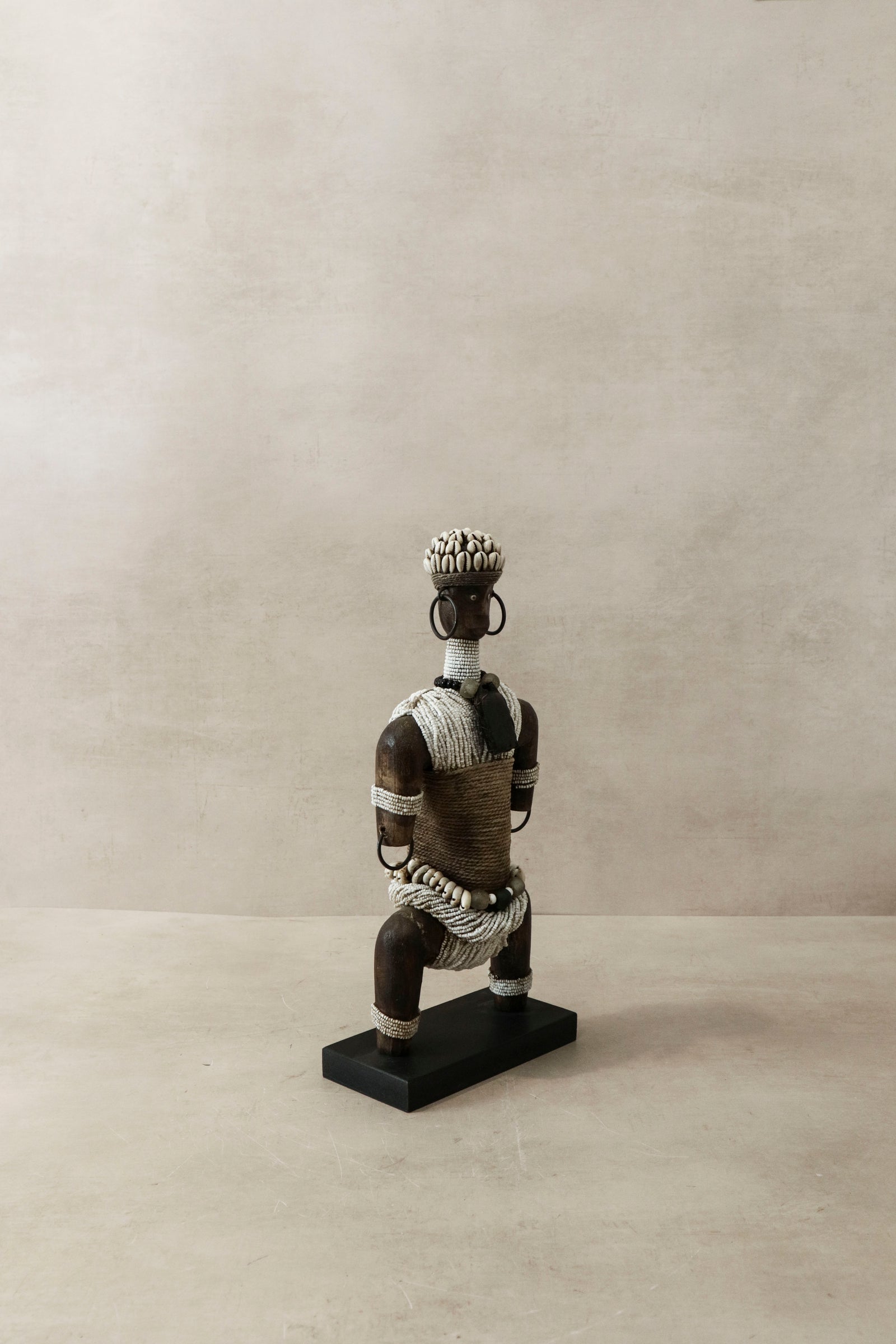 White Namji beaded doll — another view