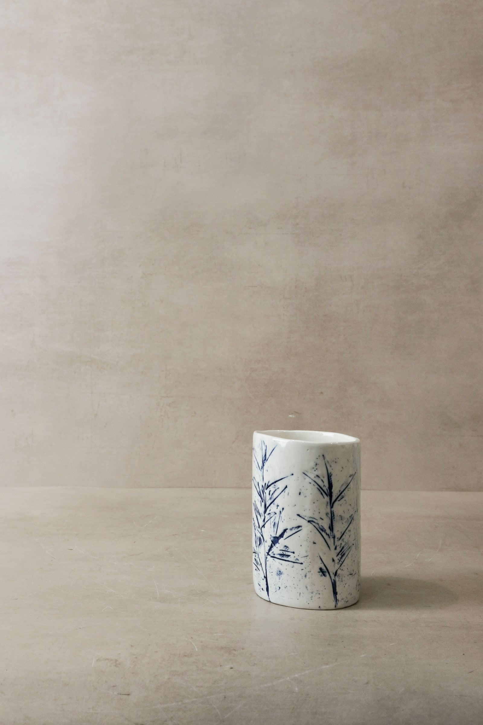 Cobalt Blue Fynbos Vase - n° 17