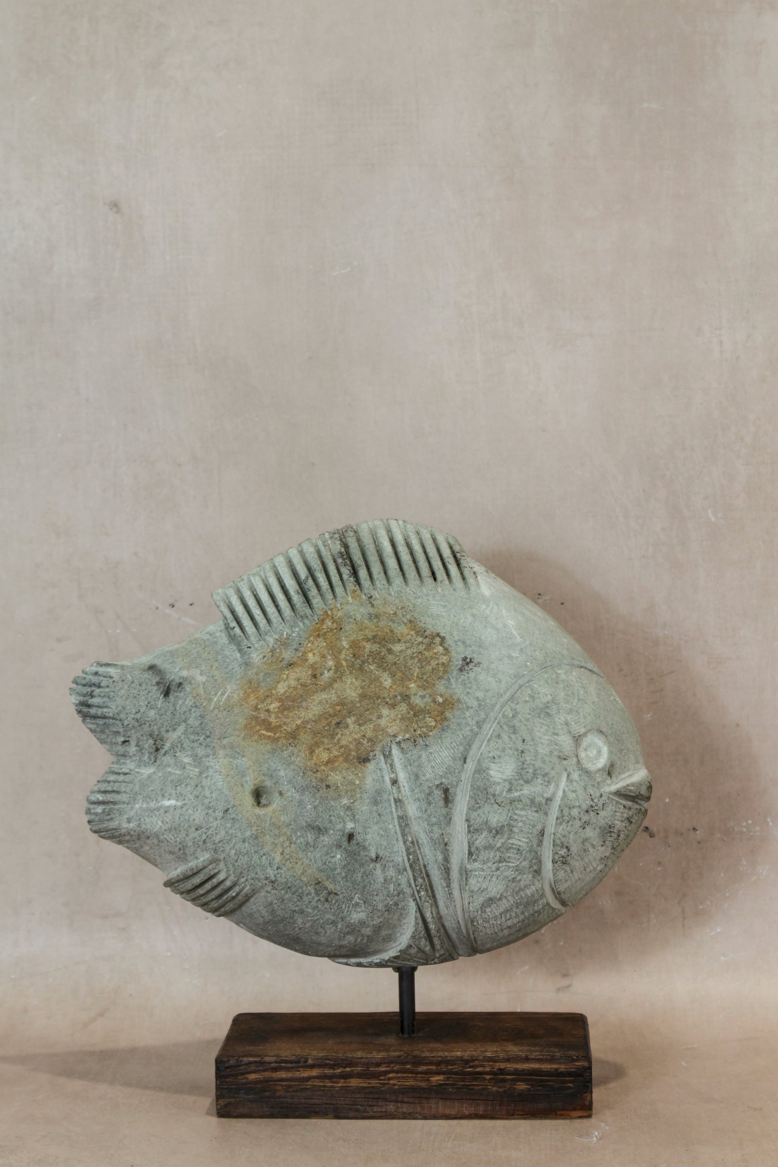 Stone Fish Sculpture - Zimbabwe - 159.1