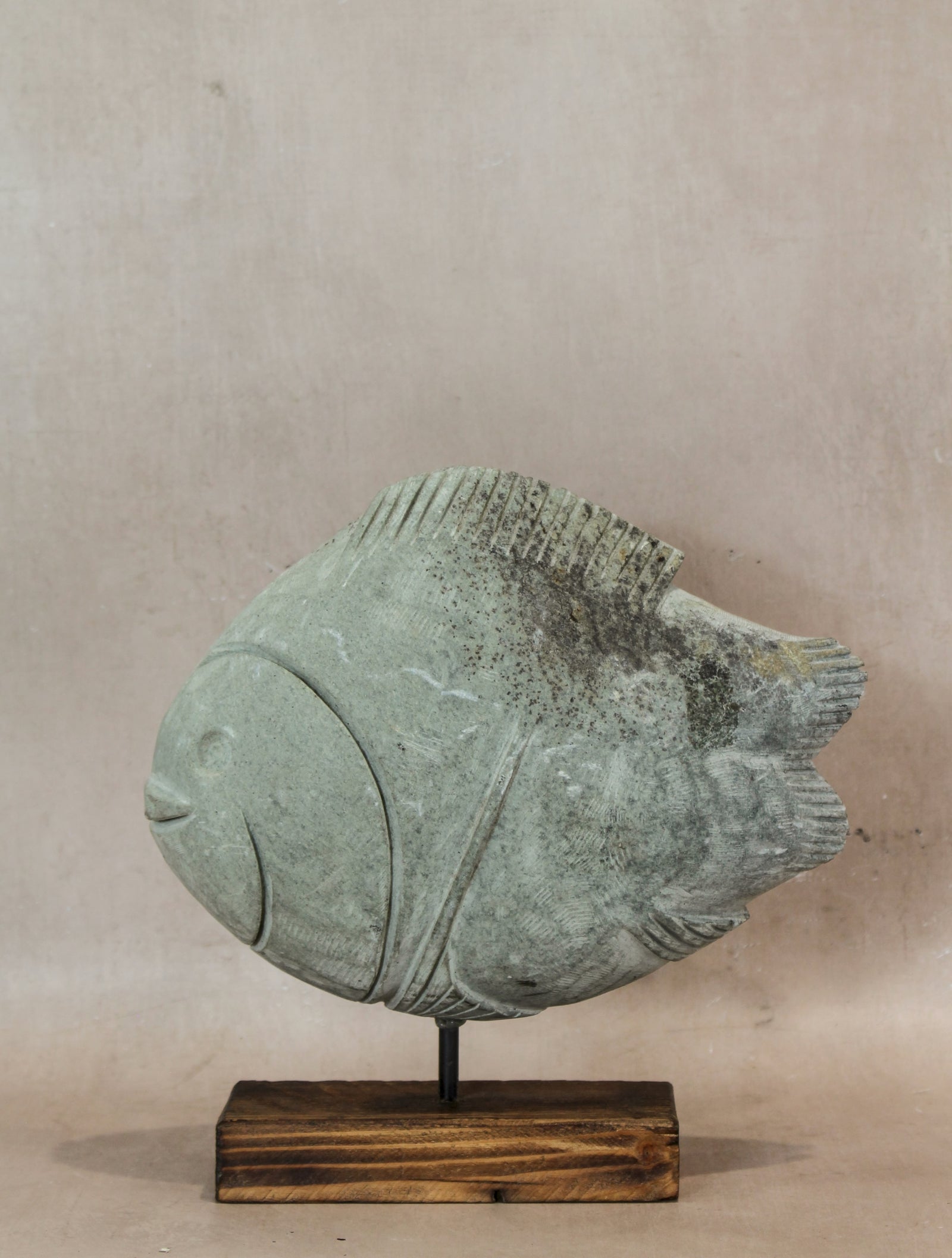 Stone Fish Sculpture - Zimbabwe - 159.1
