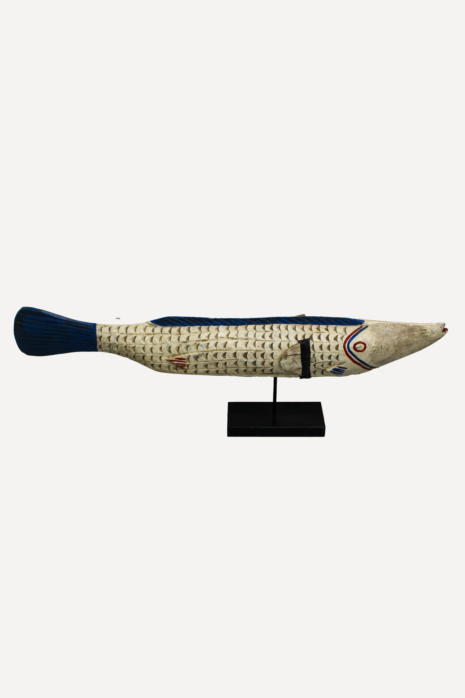 Large Bozo Puppet Fish - Mali - White 172.2