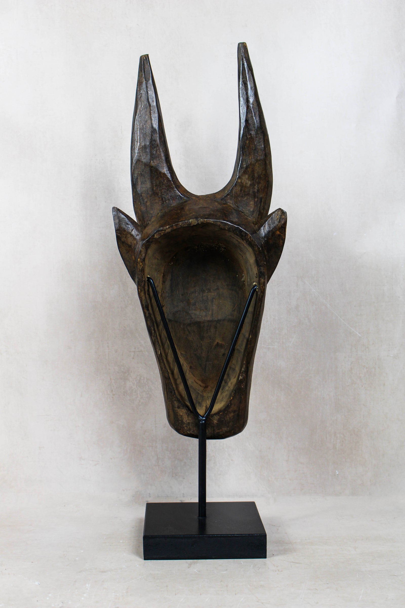 Mali Bull Mask with Repoussé Metal Work - 196.3
