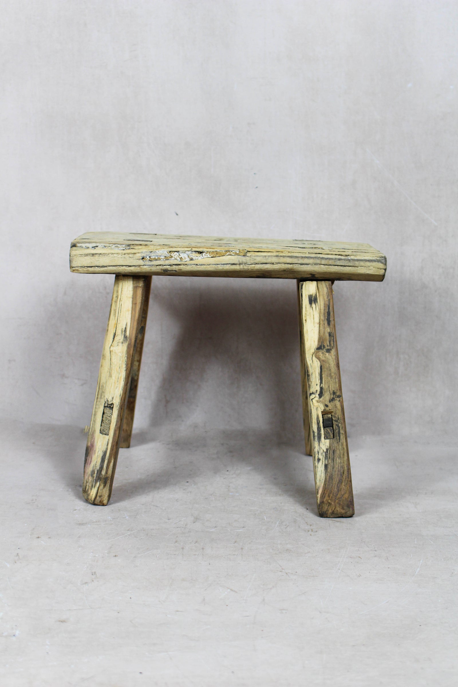 Vintage Rustic Stool Small - Elm wood - 41