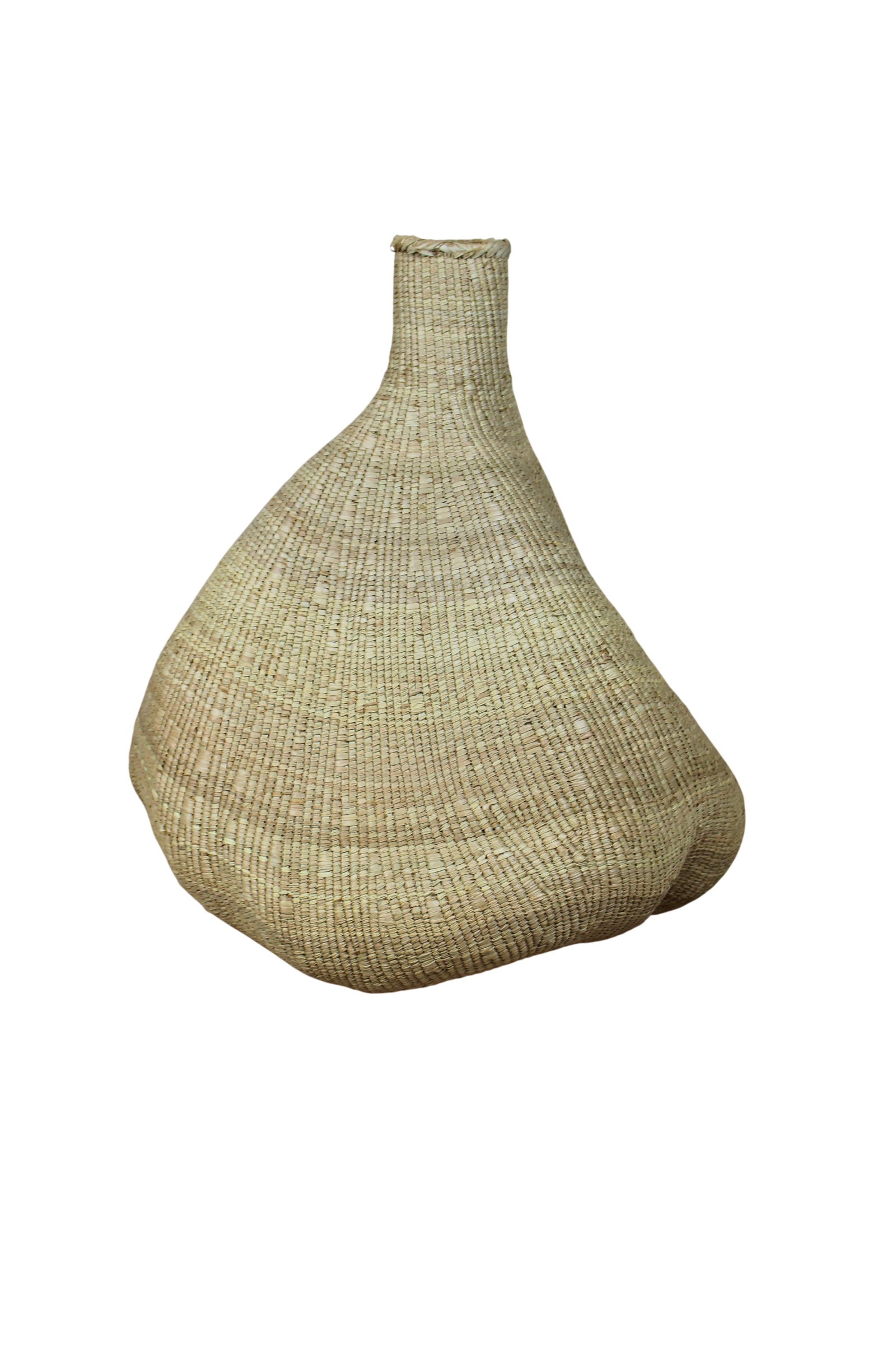 Garlic Gourd woven basket - Zimbabwe - 18.9