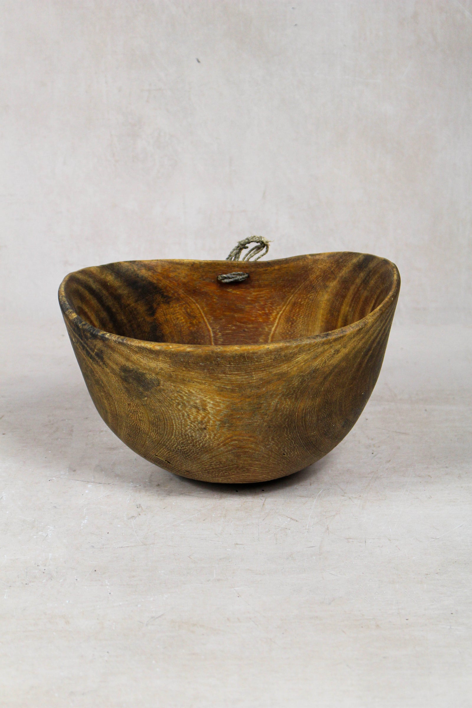 Vintage hand-carved Turkana wooden bowl from Kenya