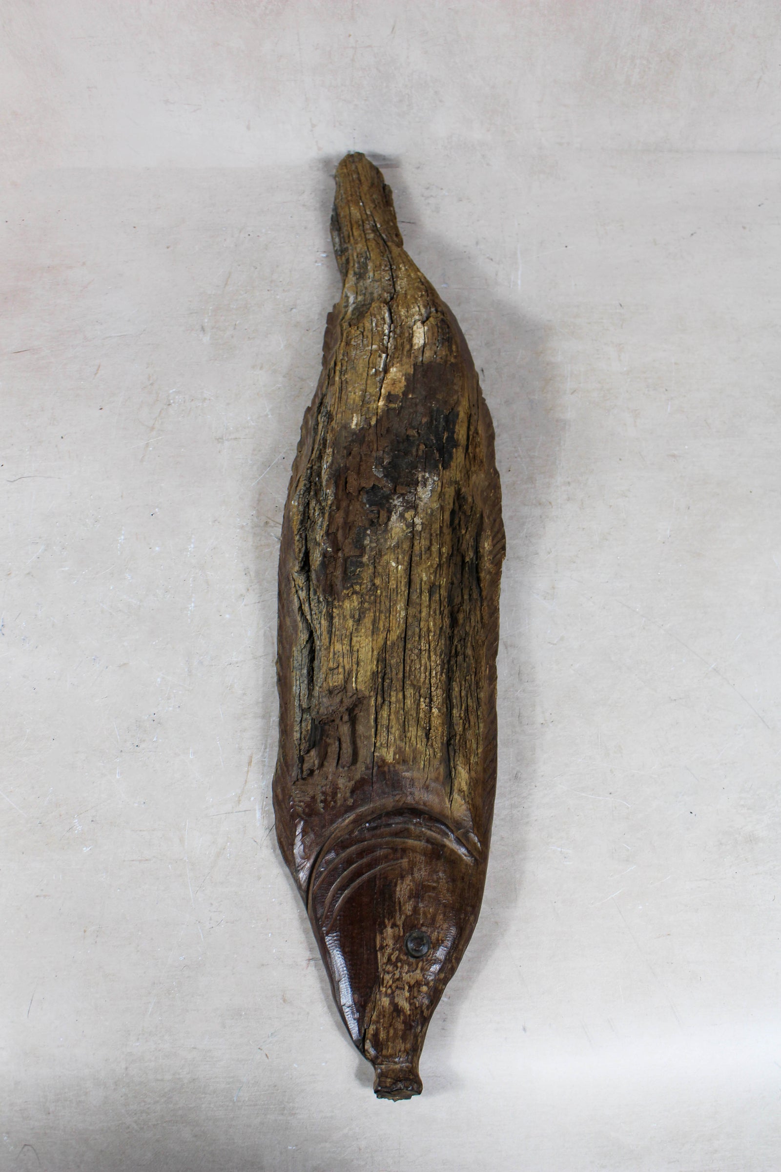 Driftwood Hand Carved Fish - 116.6