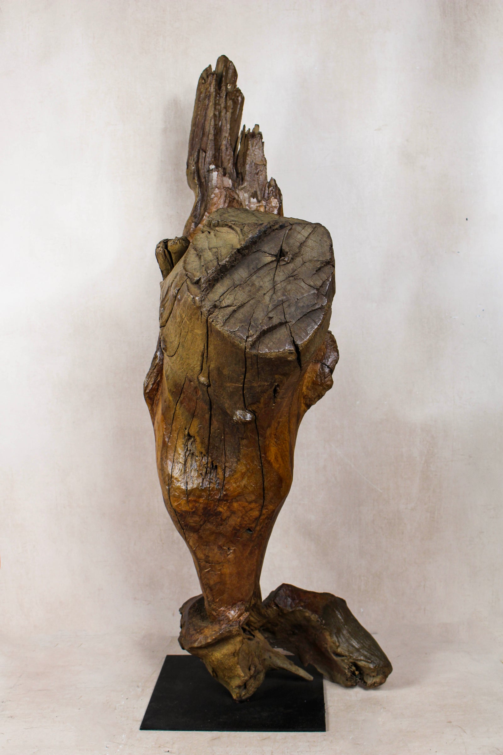 Driftwood Antelop Sculpture — side view