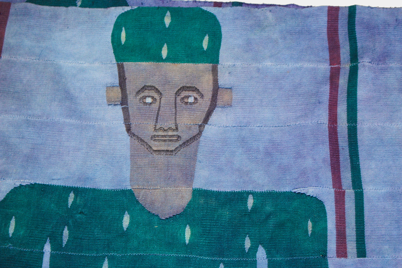 Korhogo cloth — full length laid flat