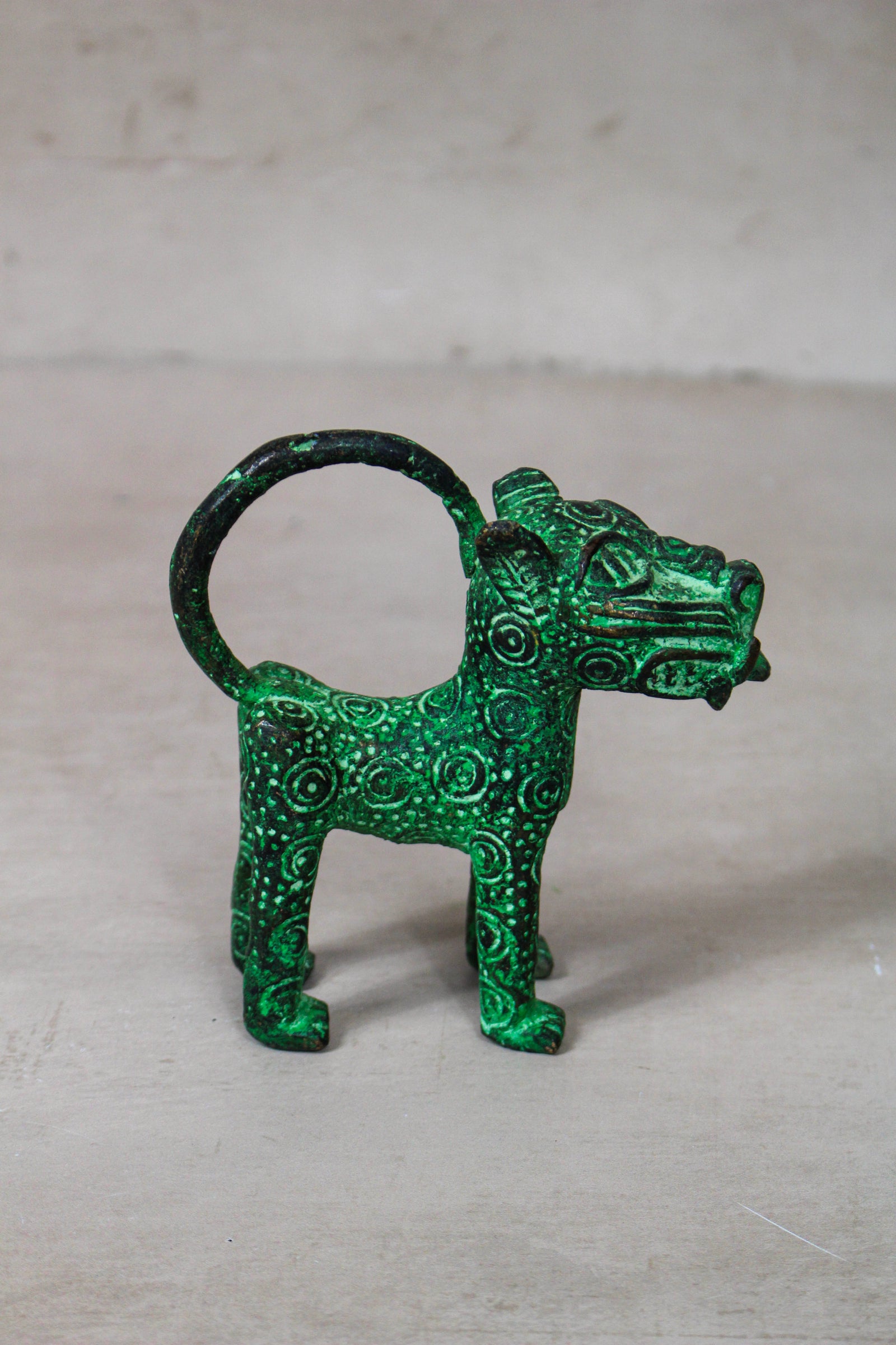 Benin Leopard sculpture - Bronze 56.19