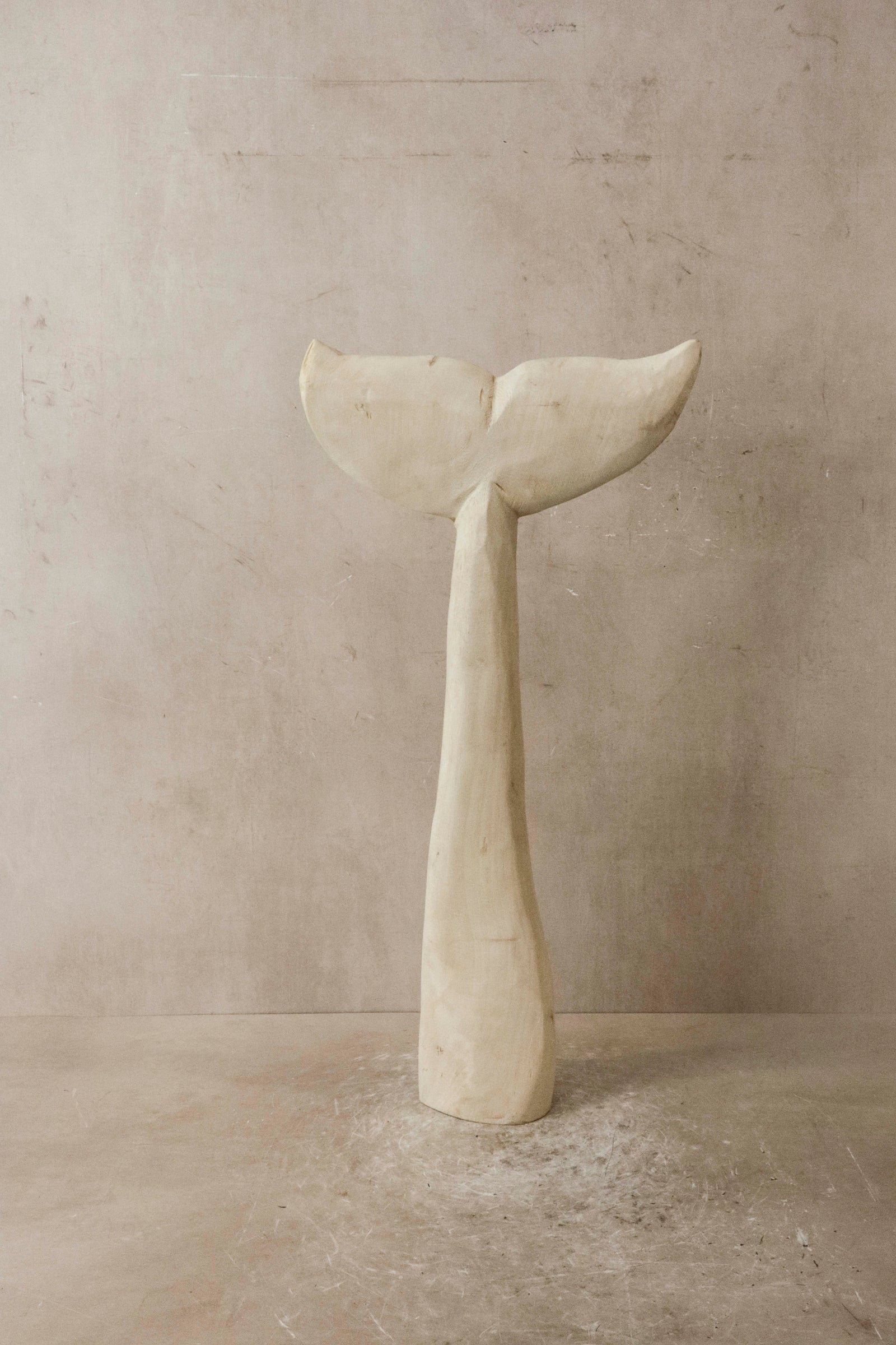 Wooden Hand carved Whale Fin - 39.3