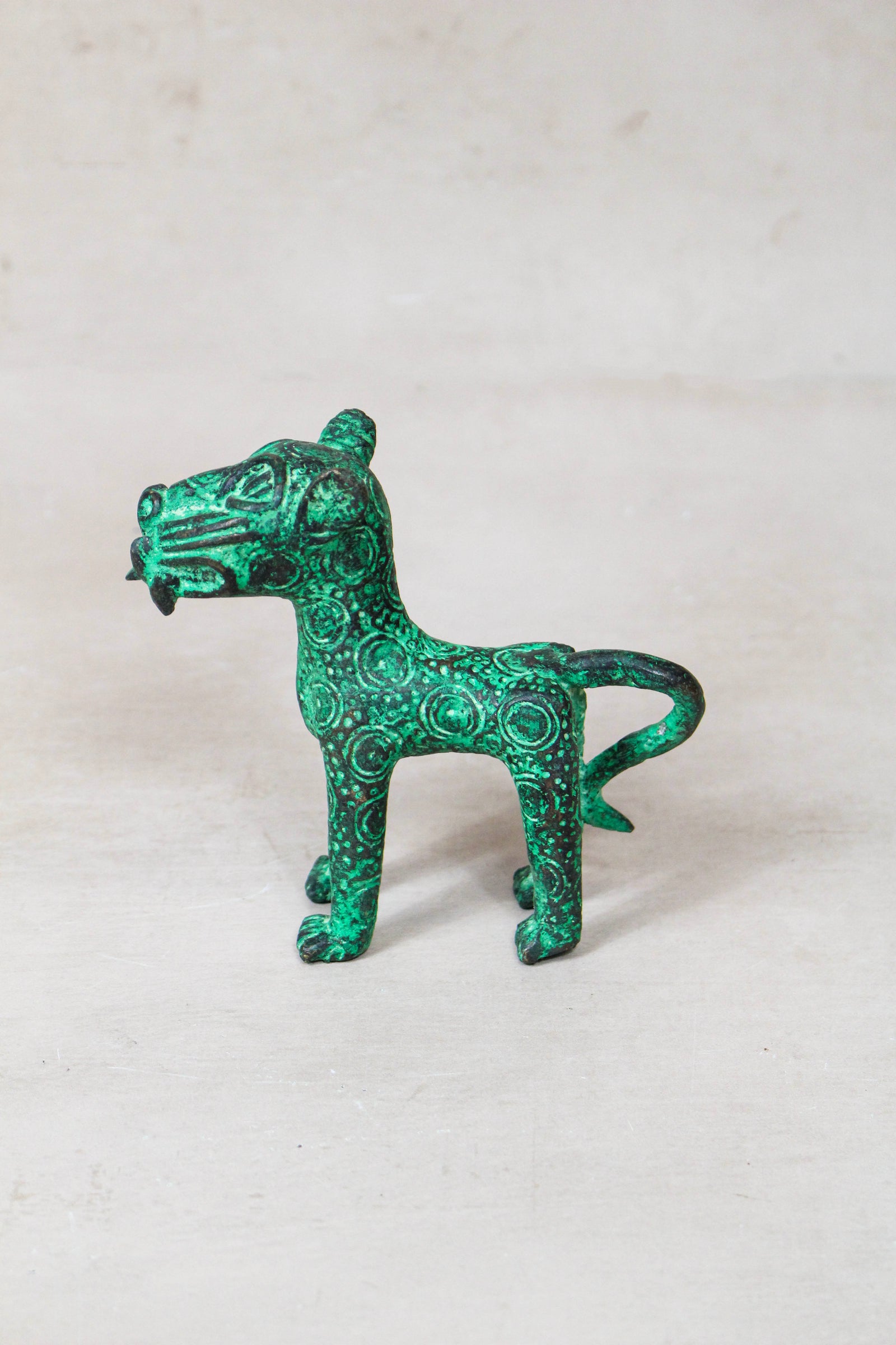 Benin Leopard sculpture - Bronze 56.21