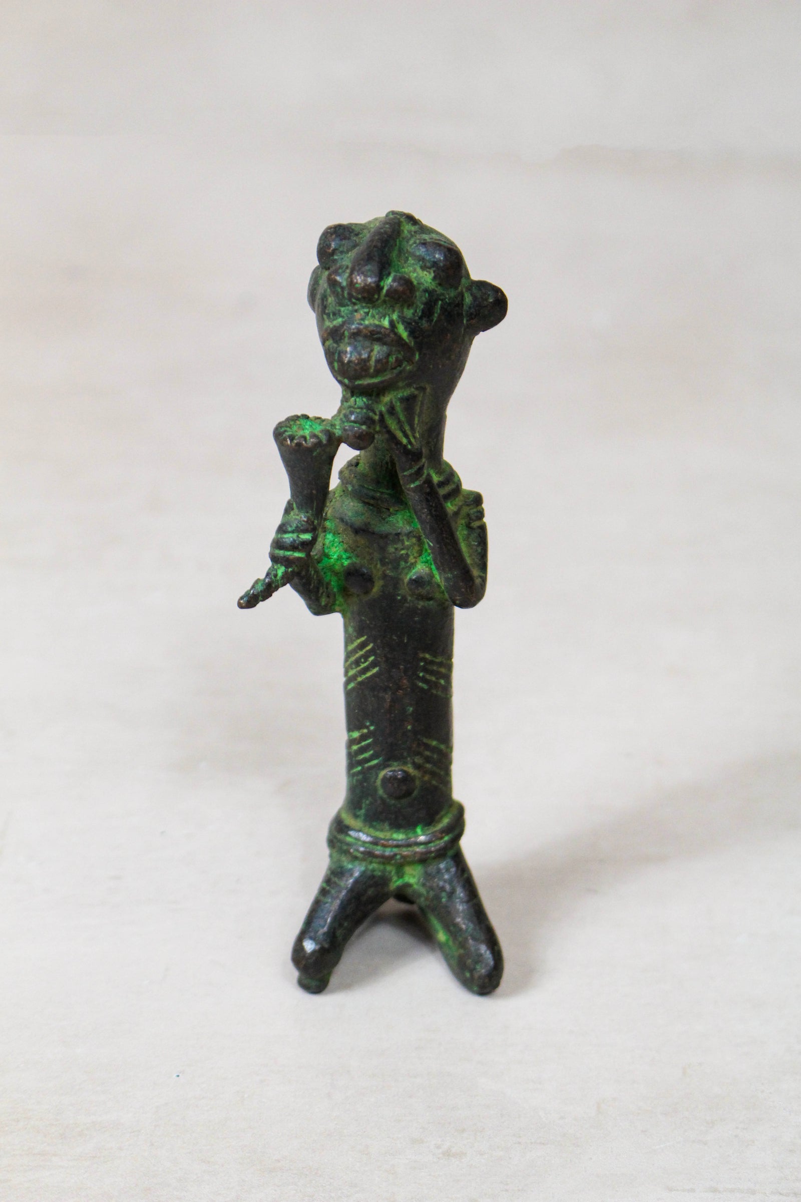 Benin Bronze Statue - 79.9