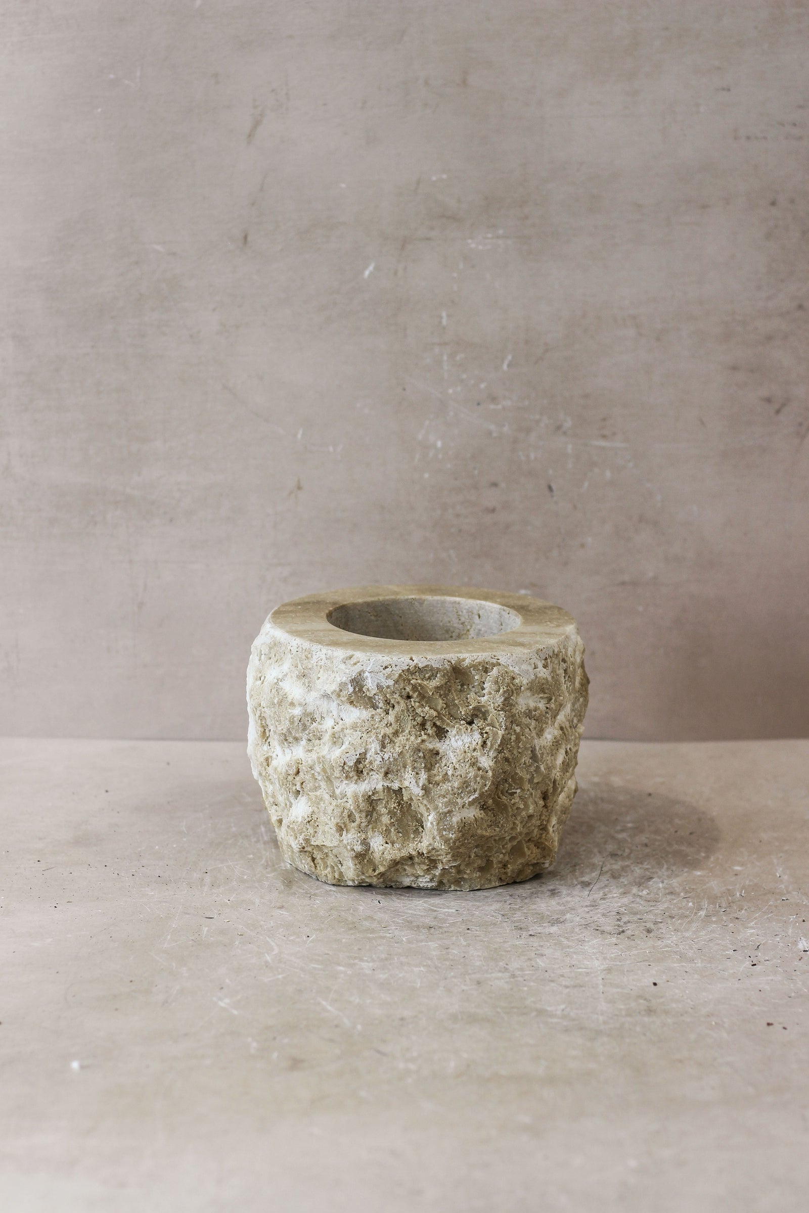 Rough Cut Onyx Candleholder XL 14.1