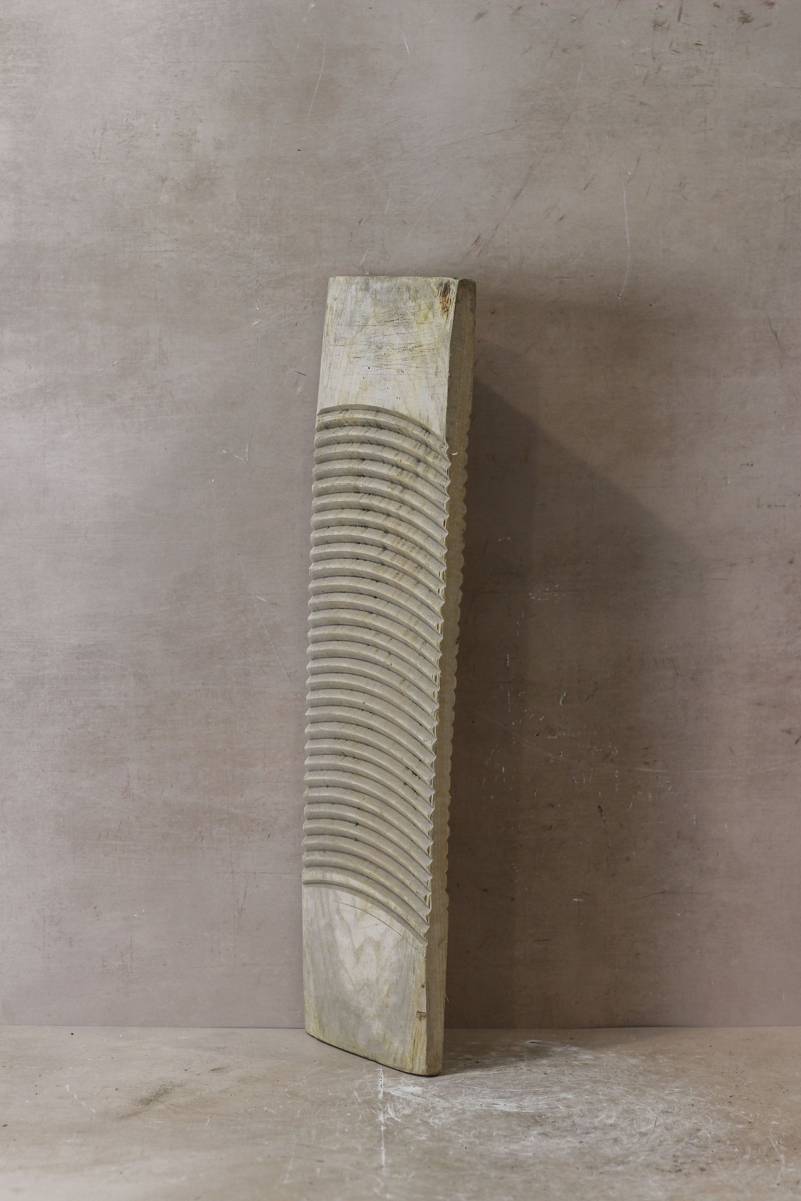 Vintage Elm Wooden Washboard - no 9