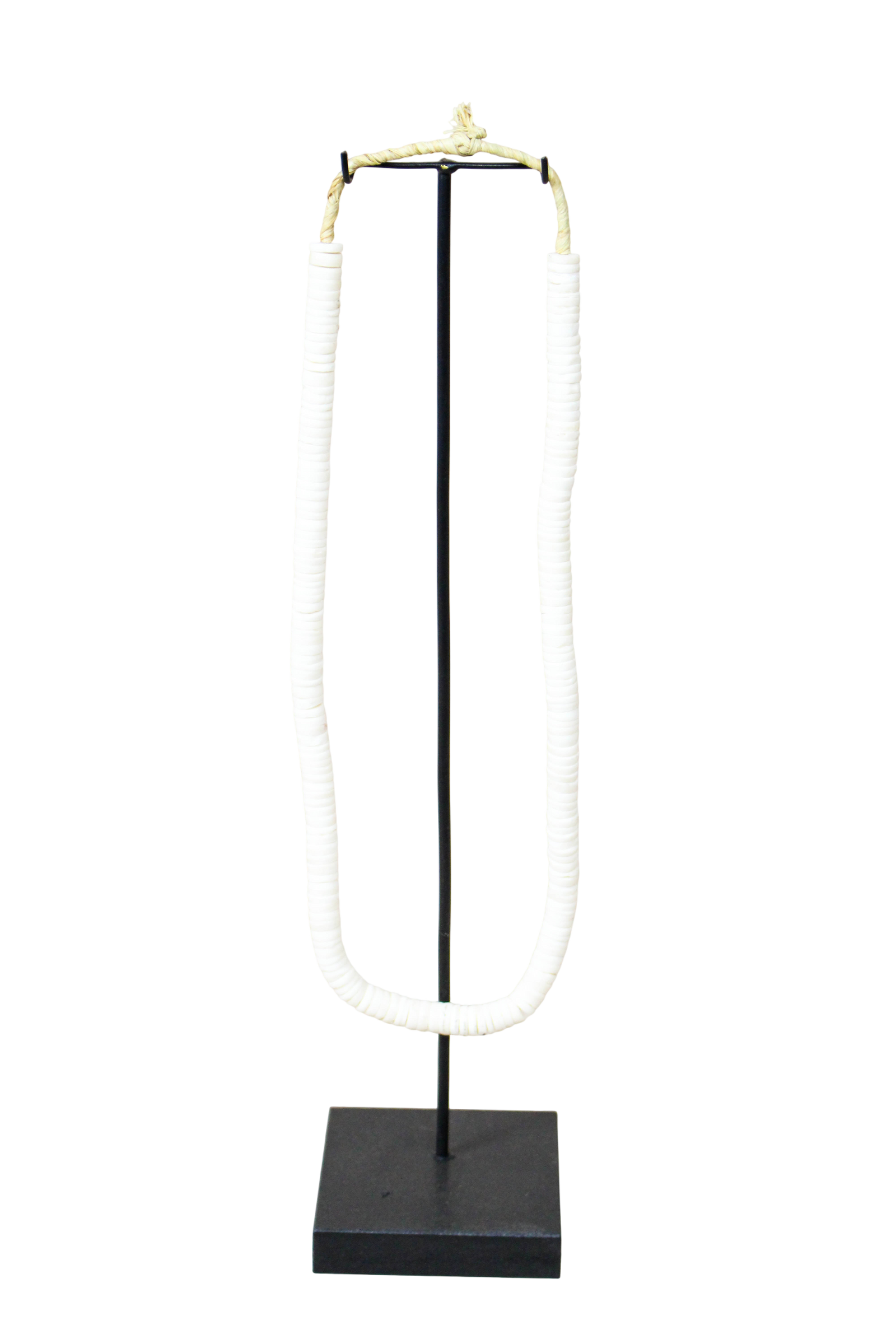 Handcrafted Ostrich Eggshell Heishi Necklace - 217.8