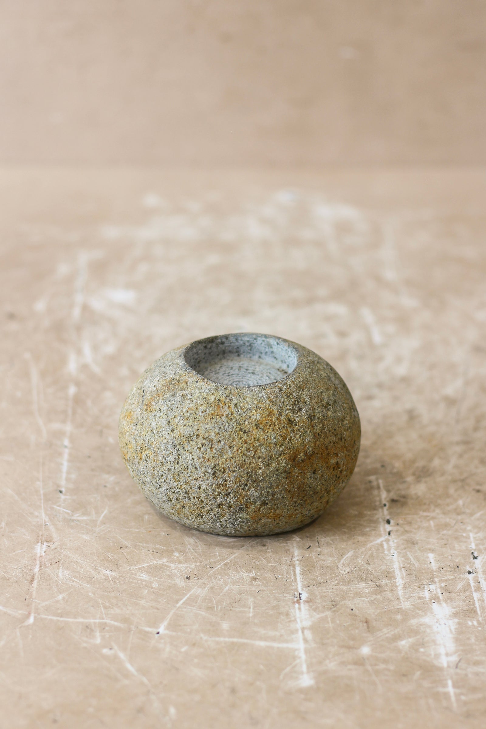 River Stone Candle Holder - 62B.2
