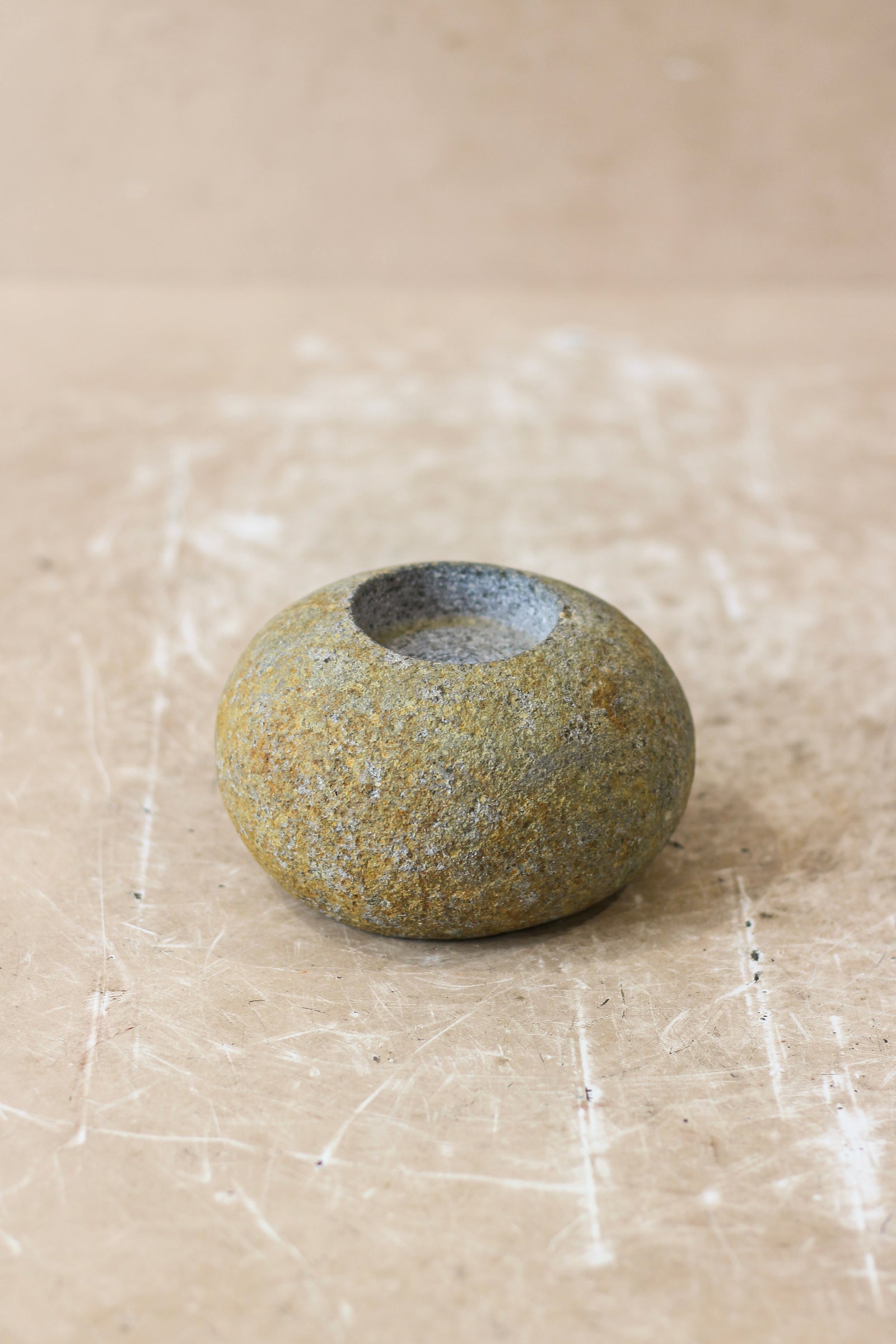 River Stone Candle Holder - 62B.4