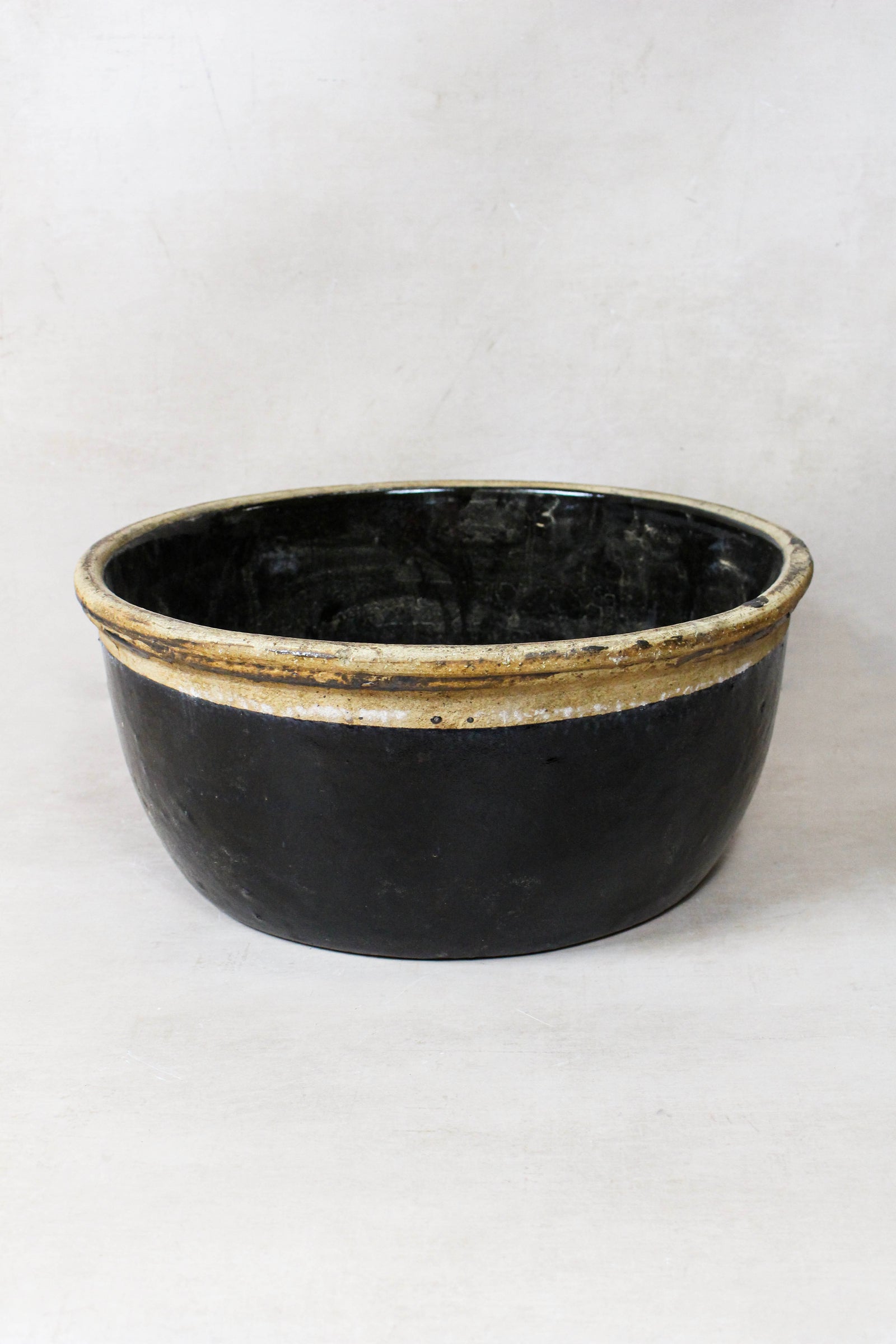 Wabi Sabi Antique Dark Glazed Terracotta Bowl Small- 188.4