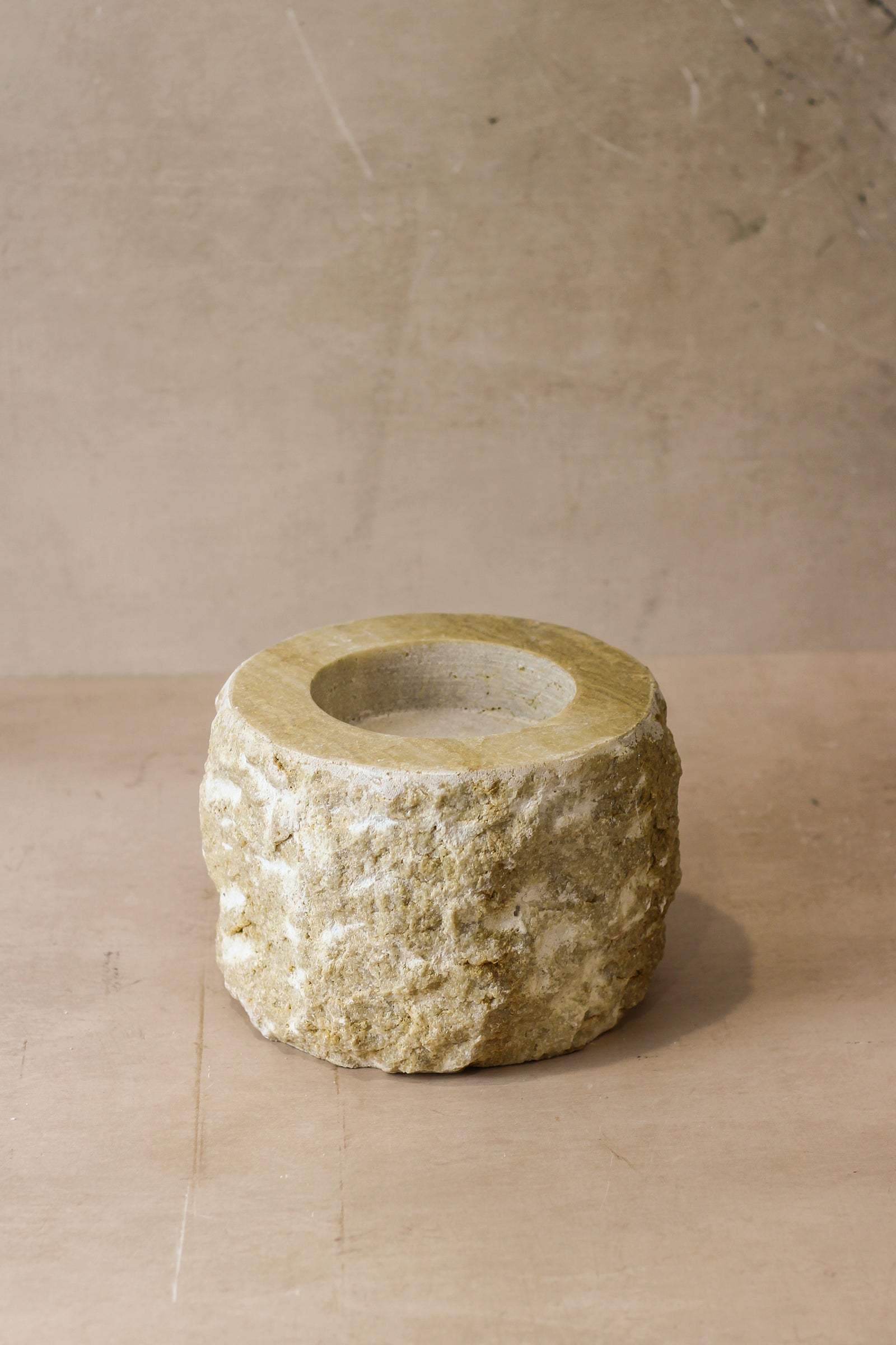 Rough Cut Onyx Candleholder XL 14.6