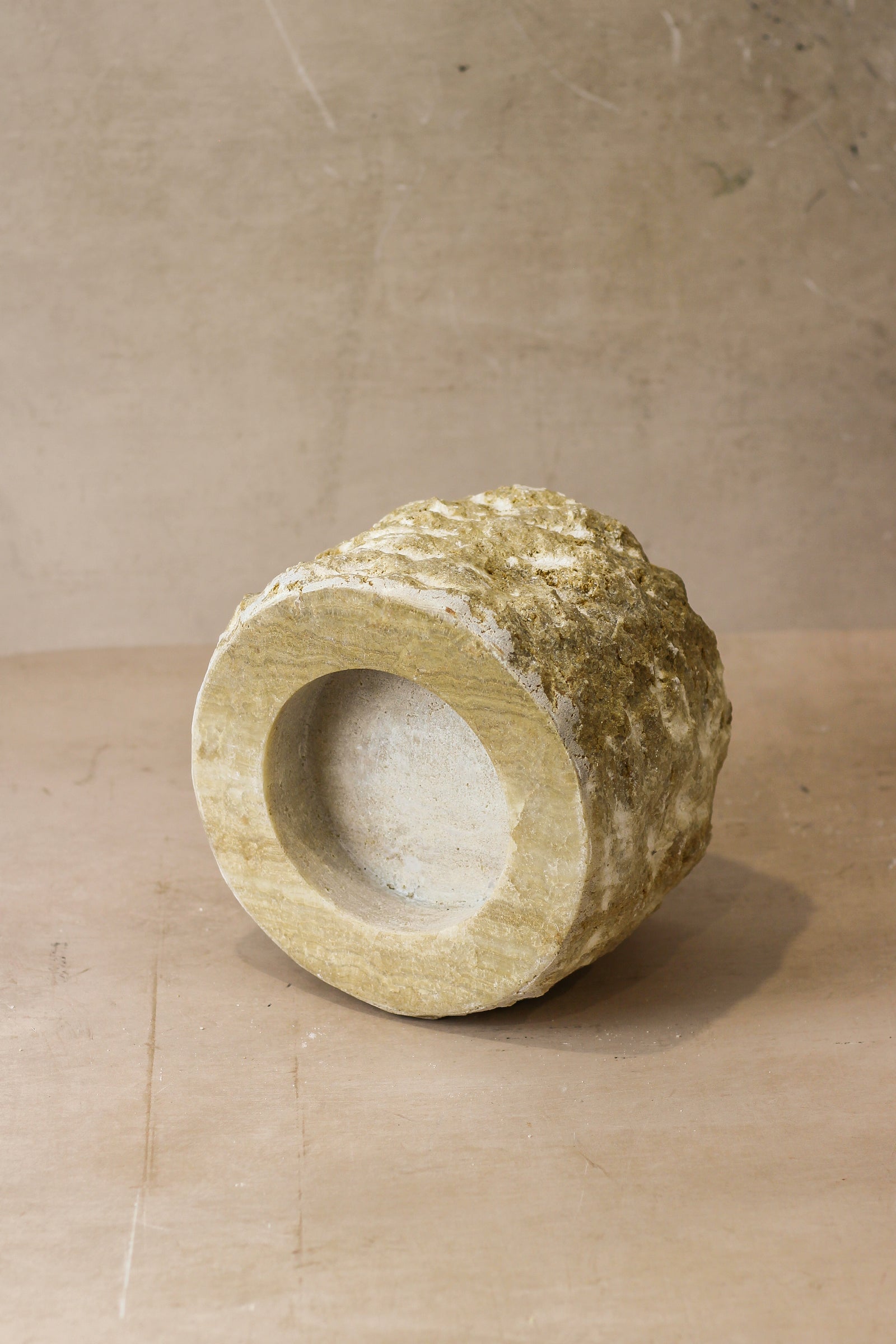 Rough Cut Onyx Candleholder XL 14.6