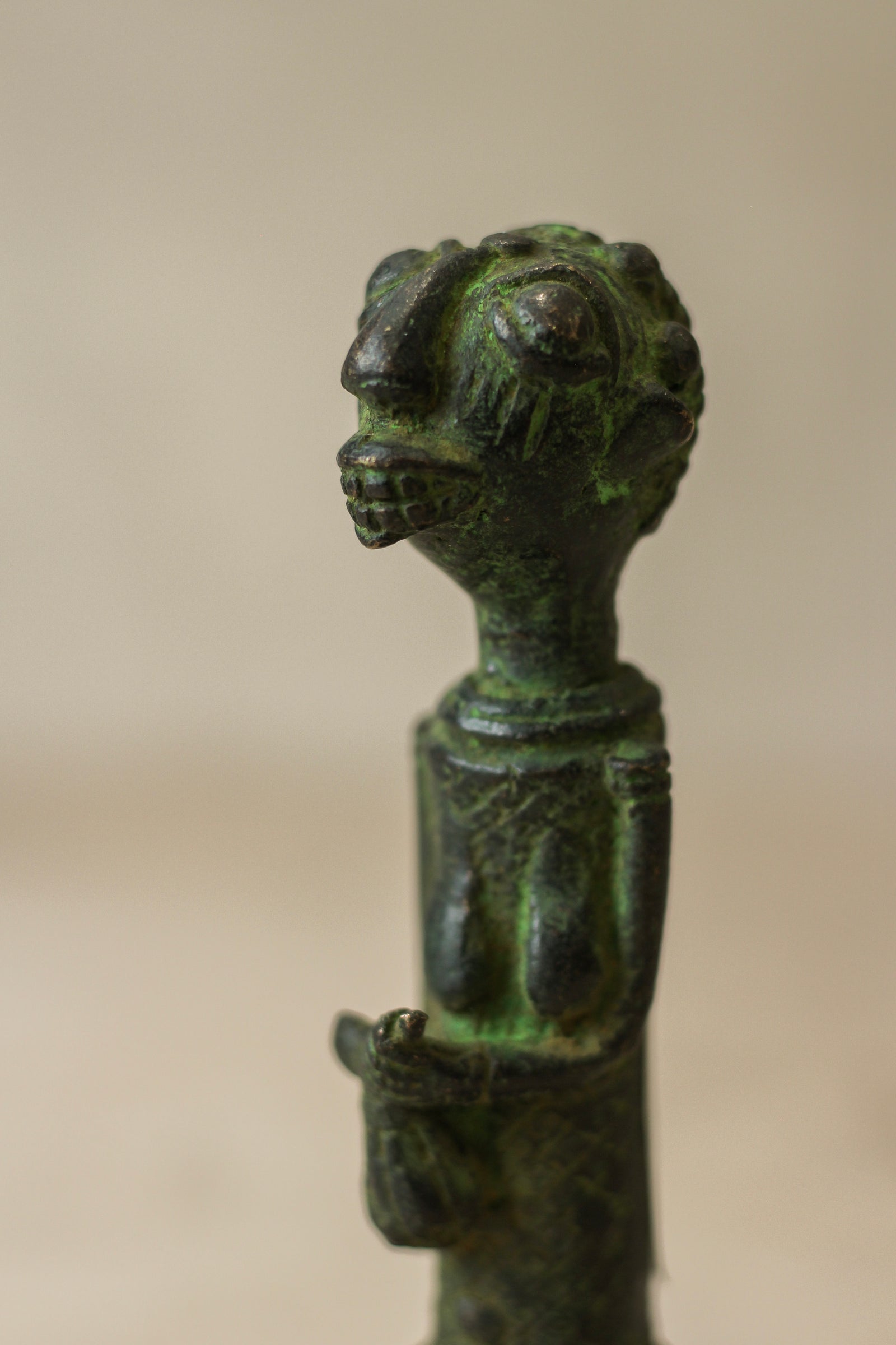 Benin Bronze Statue - 79.4
