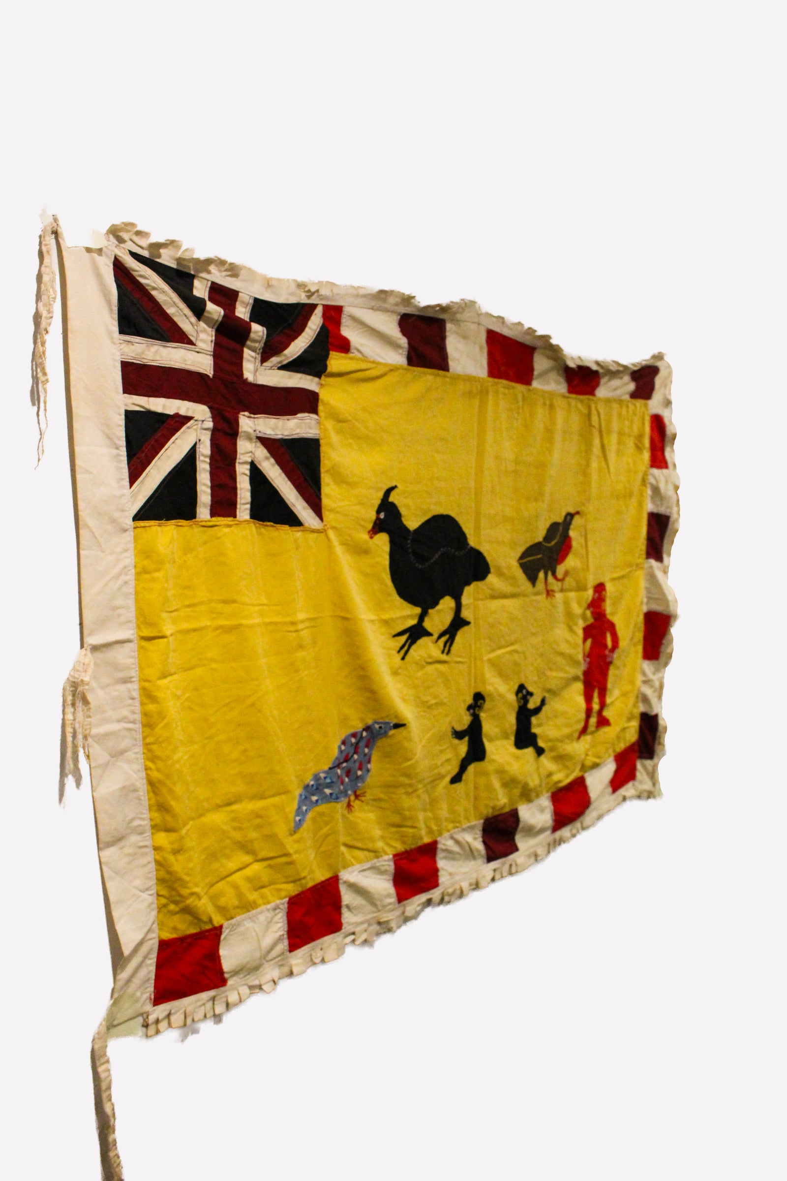 Handmade Asafo Fante flag from Ghana (24) — appliqué textile folk art wall hanging (view 2)