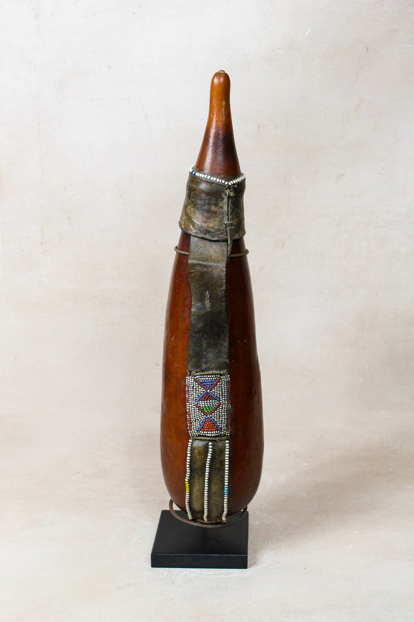 Vintage Beaded Maasai Calabash - Kenya - 52.10
