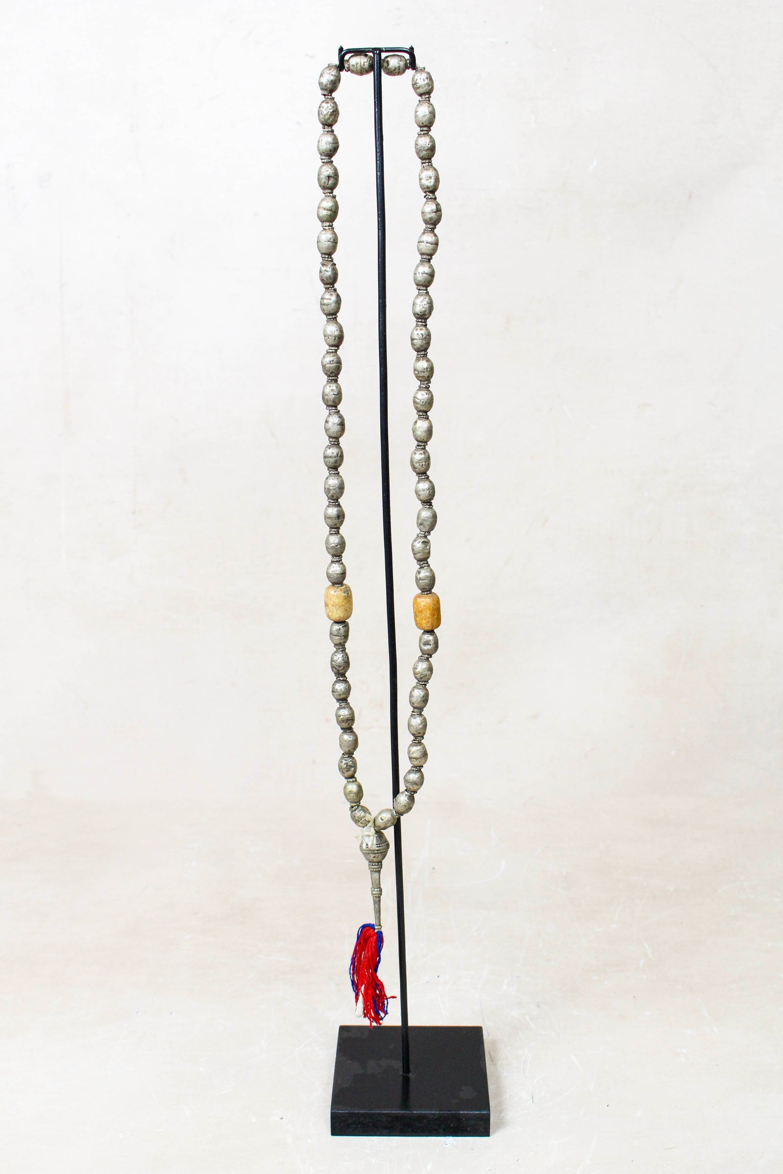 Ethiopian Silver Prayer Beads with Tassel 85.23