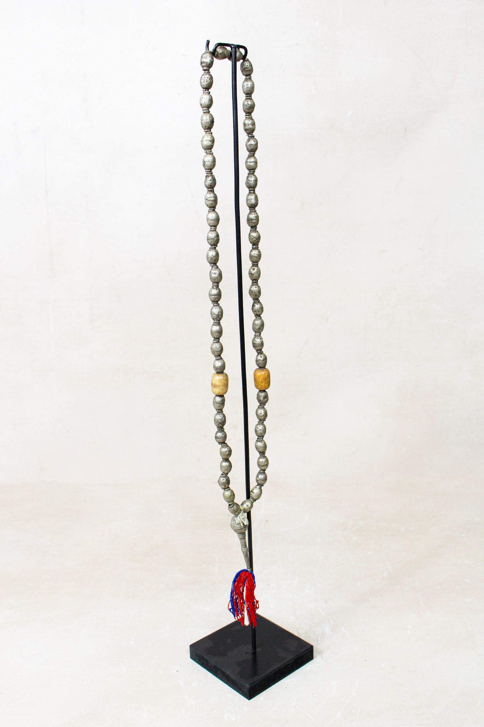 Ethiopian Silver Prayer Beads with Tassel 85.23