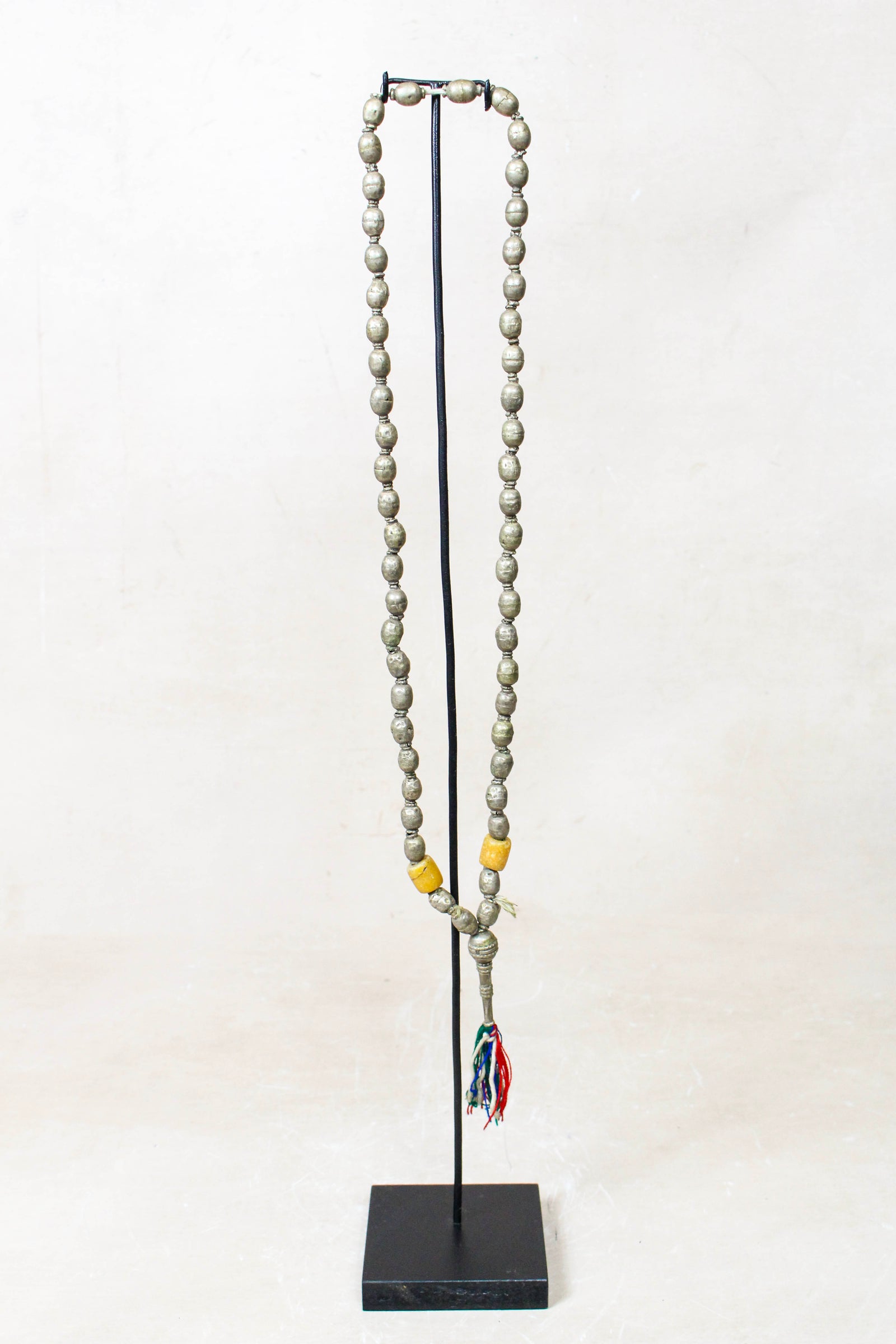 Ethiopian Silver Prayer Beads with Tassel 85.24