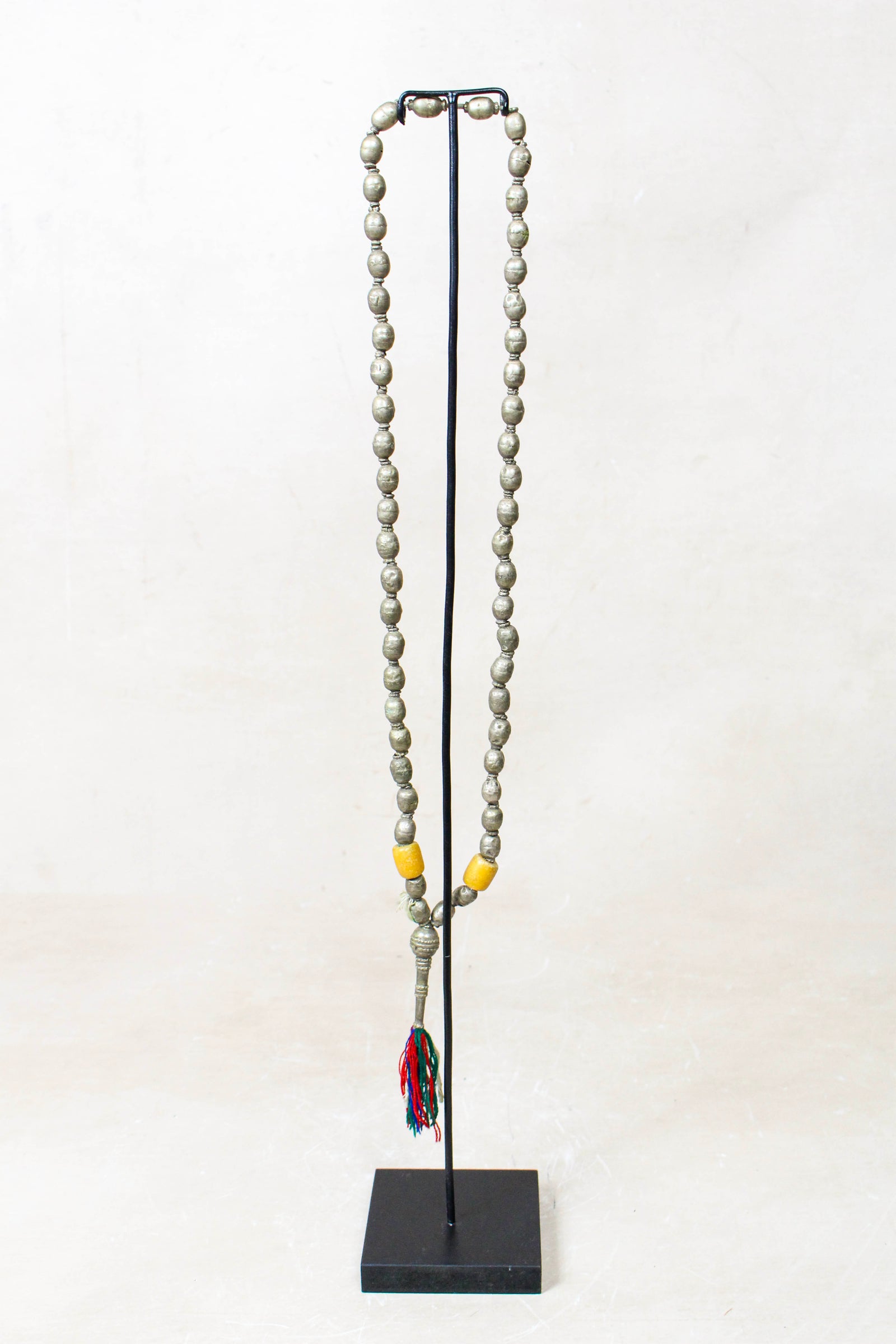 Ethiopian Silver Prayer Beads with Tassel 85.24